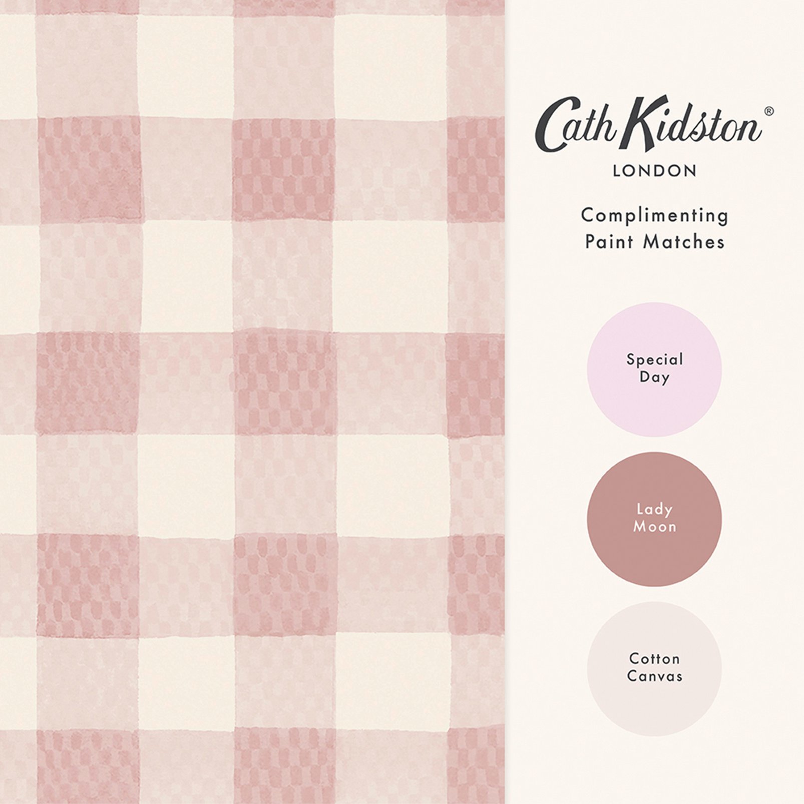 Cath Kidston Painted Gingham Pink Wallpaper - 125515_FLATLAY_PAINTED GINGHAM PINK_01.jpg