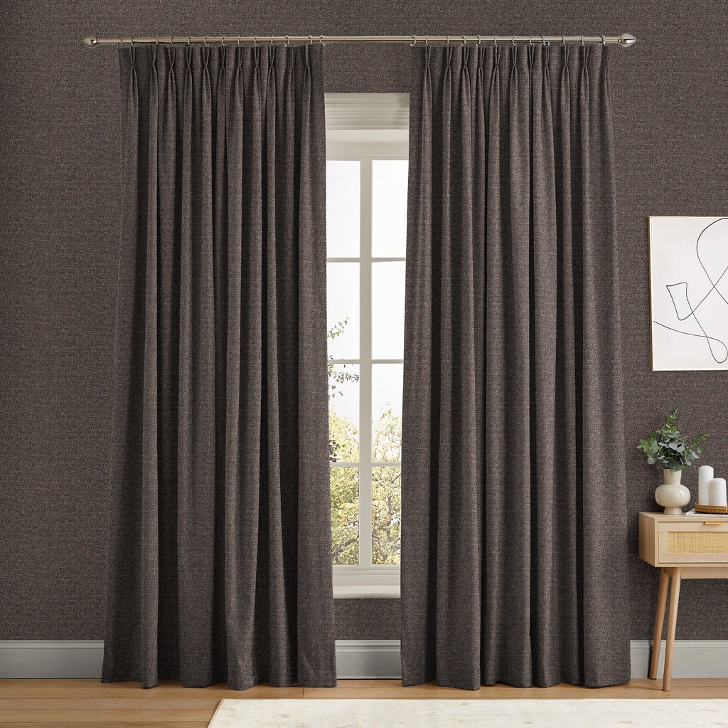 Albion Texture Chocolate Curtain - 129293cur_ROOMSET_ALBION TEXTURE CHOCOLATE_01.jpg