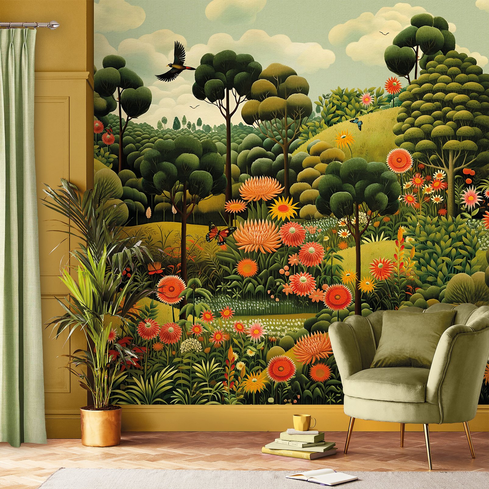 Arley Garden Day Bespoke Mural - 128670_ROOMSET_01.jpg