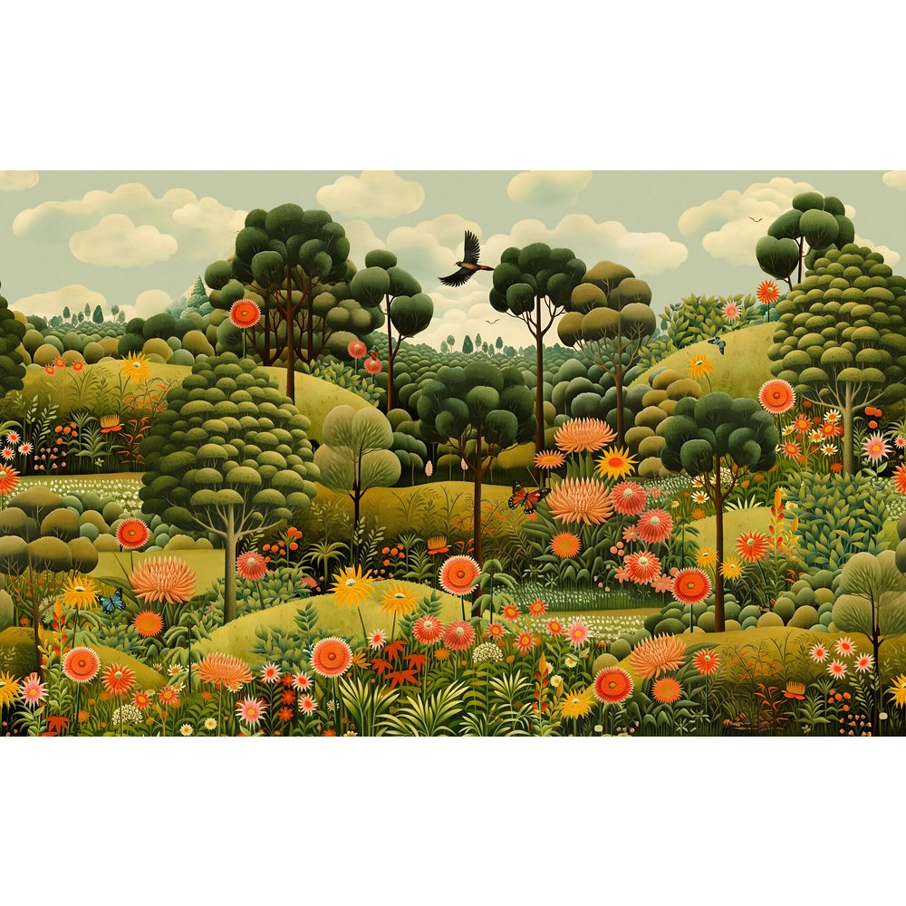 Arley Garden Day Bespoke Mural design