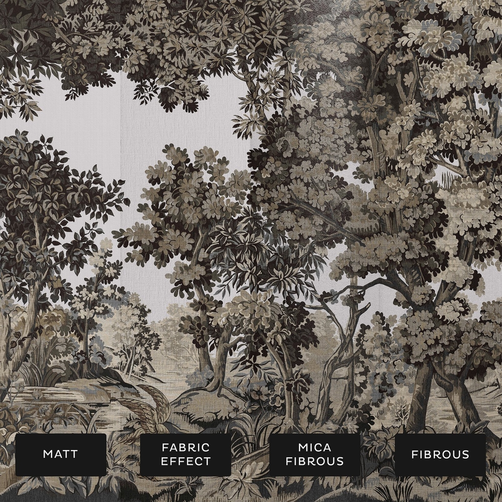 Bodenham Charcoal Bespoke Mural substrate information