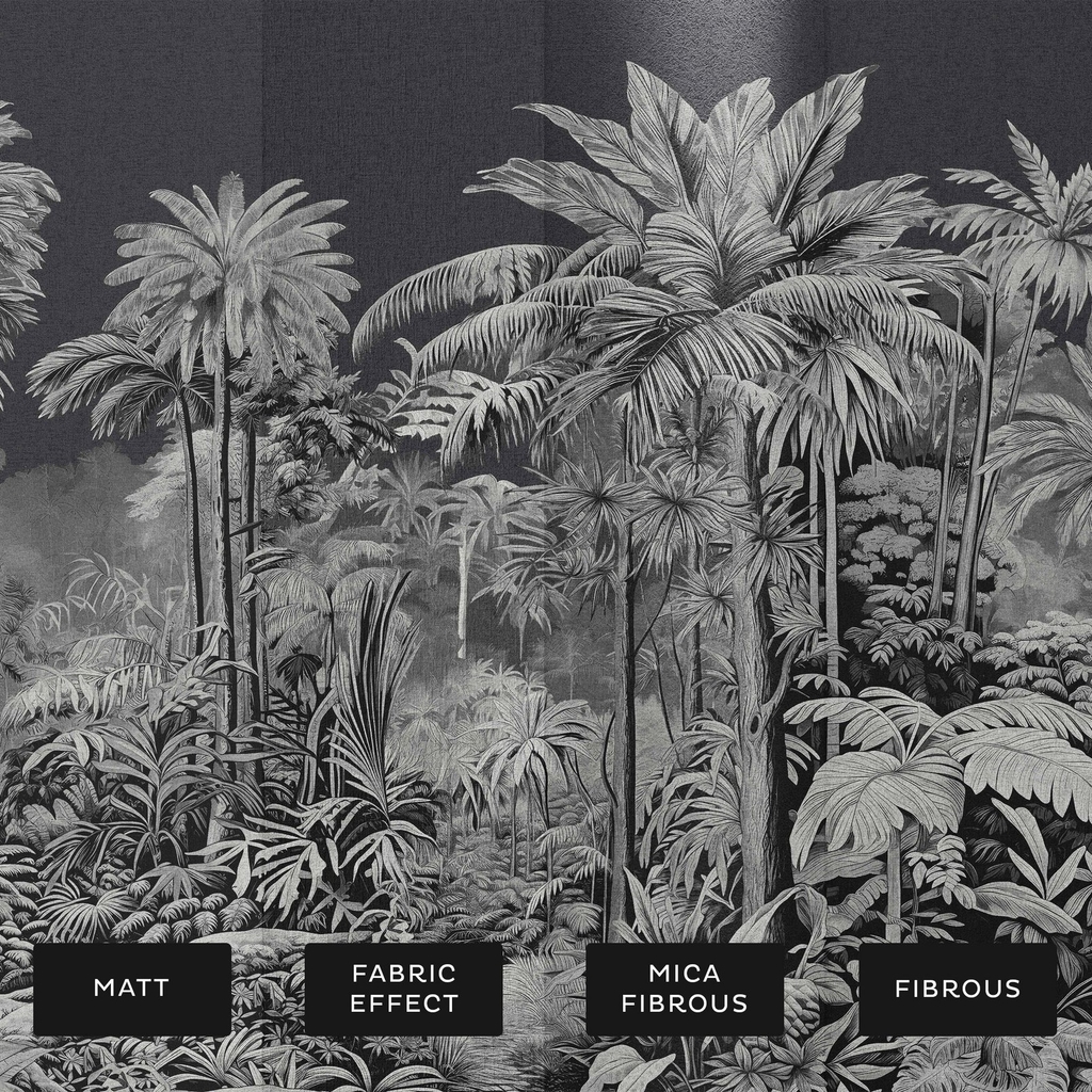 Benmore Ridge Monochrome Bespoke Mural substrate information