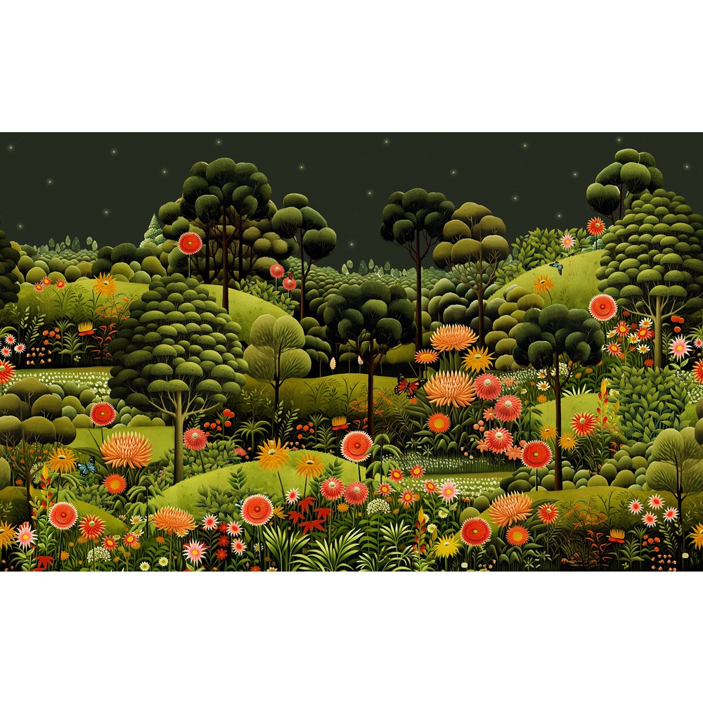 Arley Garden Dusk Bespoke Mural design