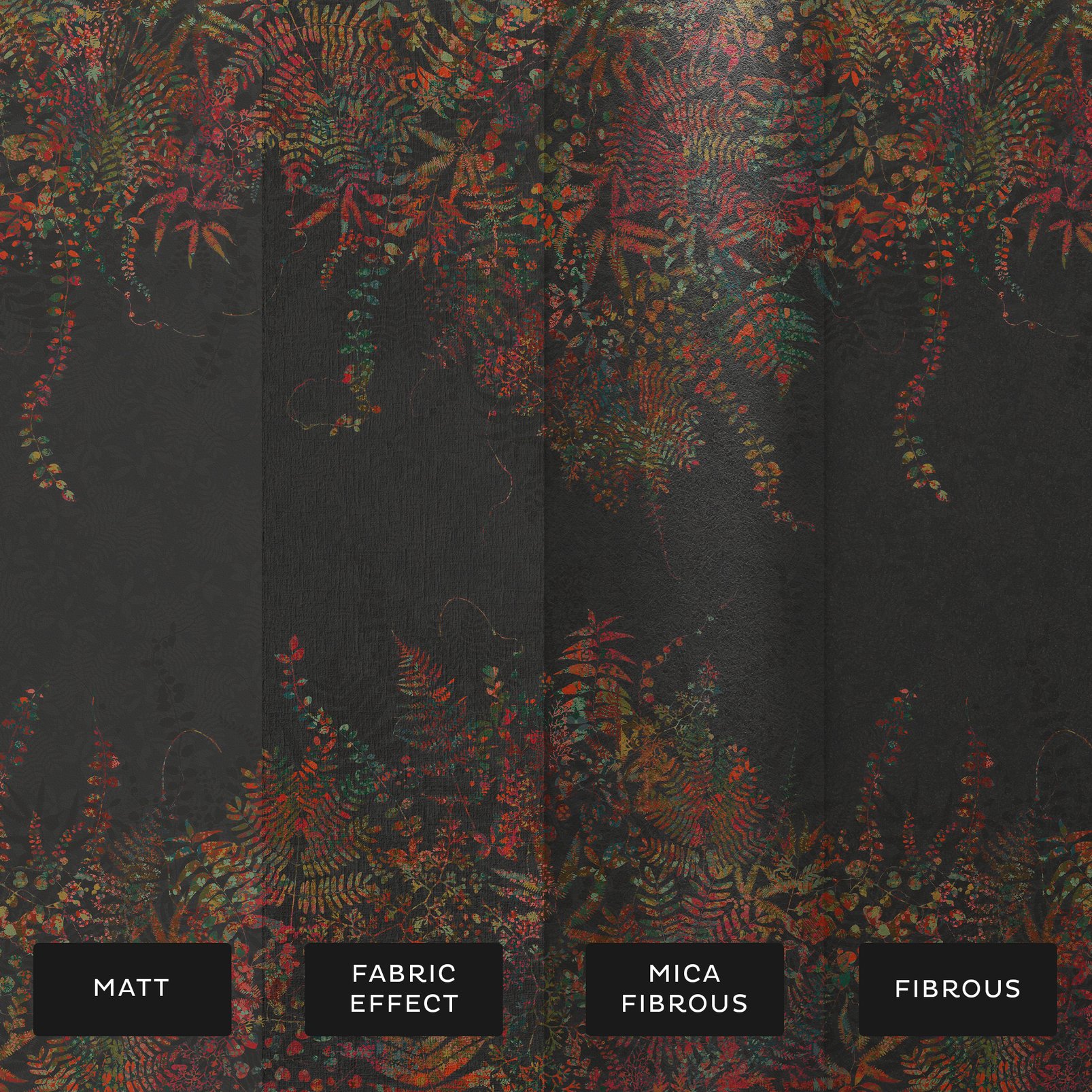 Cascading Kaleidoscope Autumn Bespoke Mural substrate information