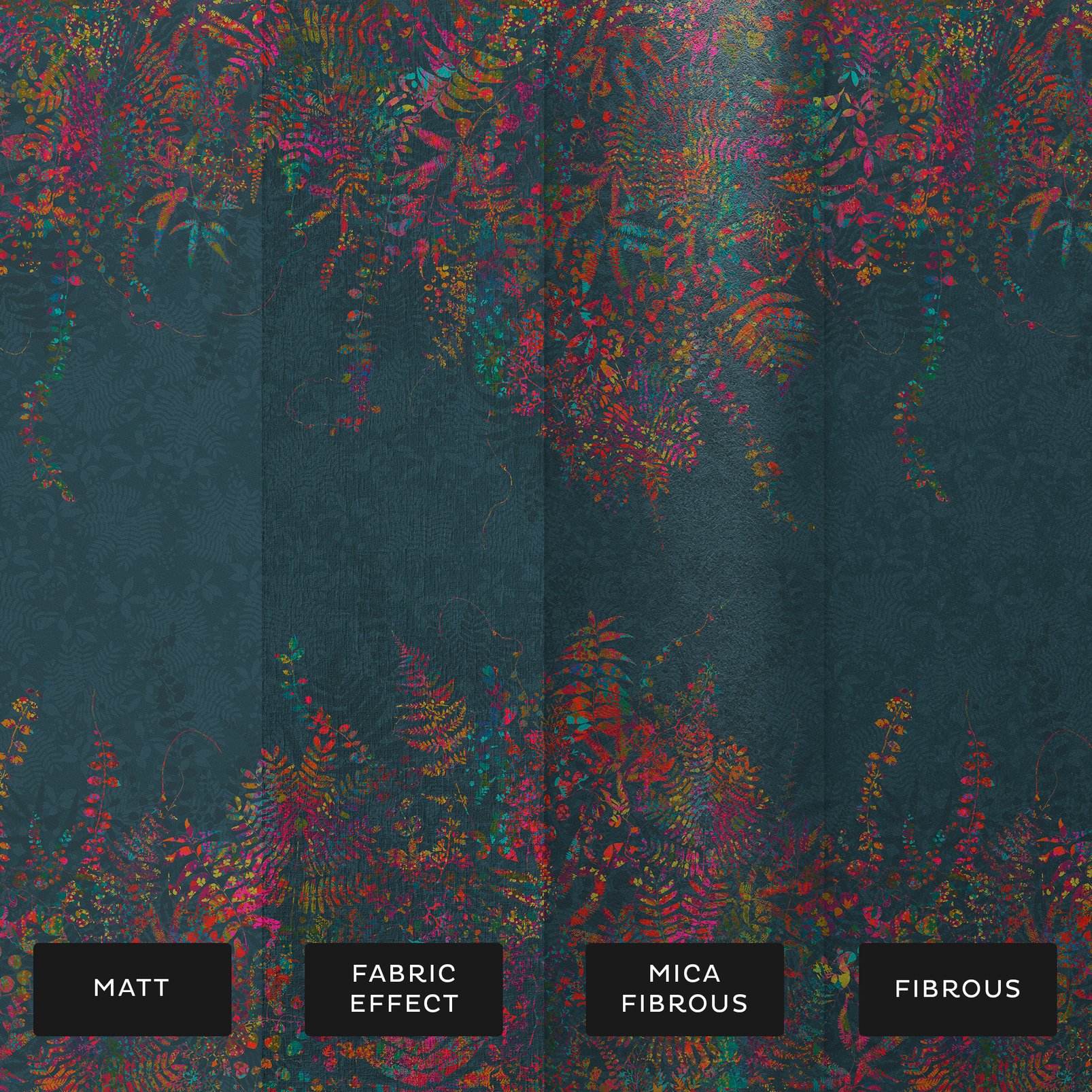 Cascading Kaleidoscope Rainbow Bespoke Mural substrate information