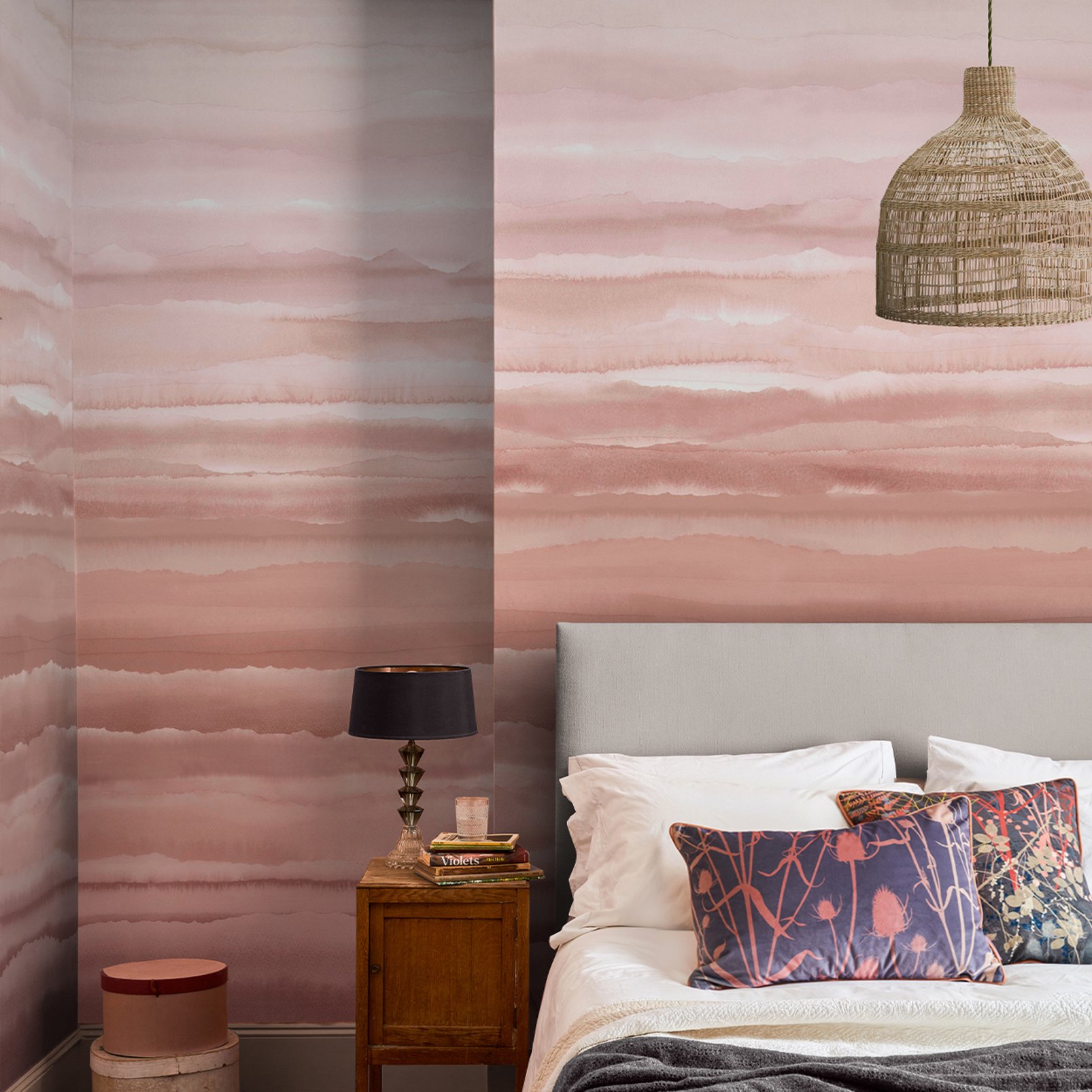 Strata Sunstone Bespoke Mural in a Roomset