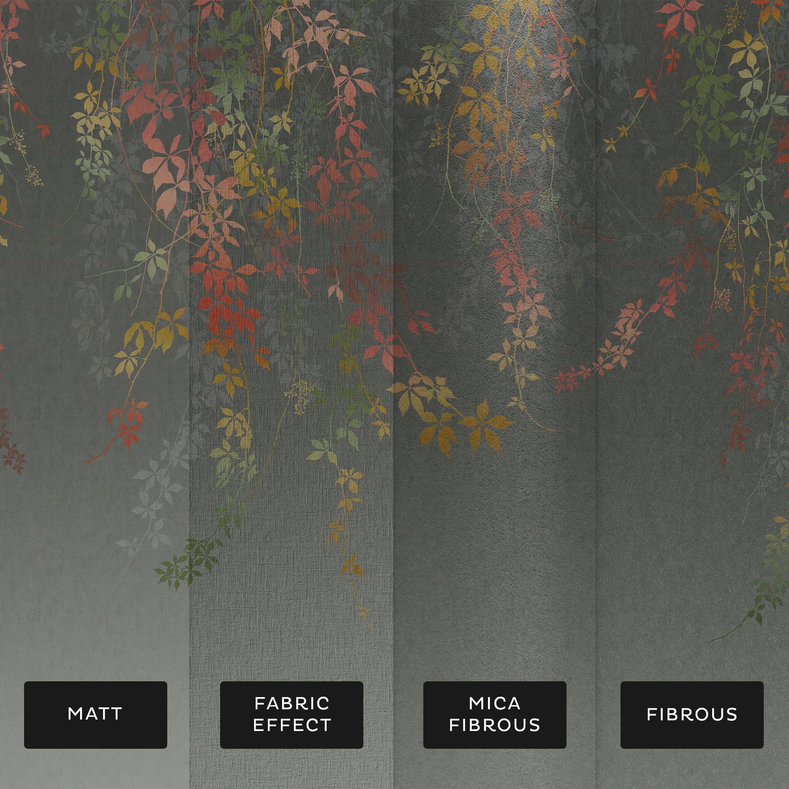 Virginia Creeper Autumn Bespoke Mural substrate information