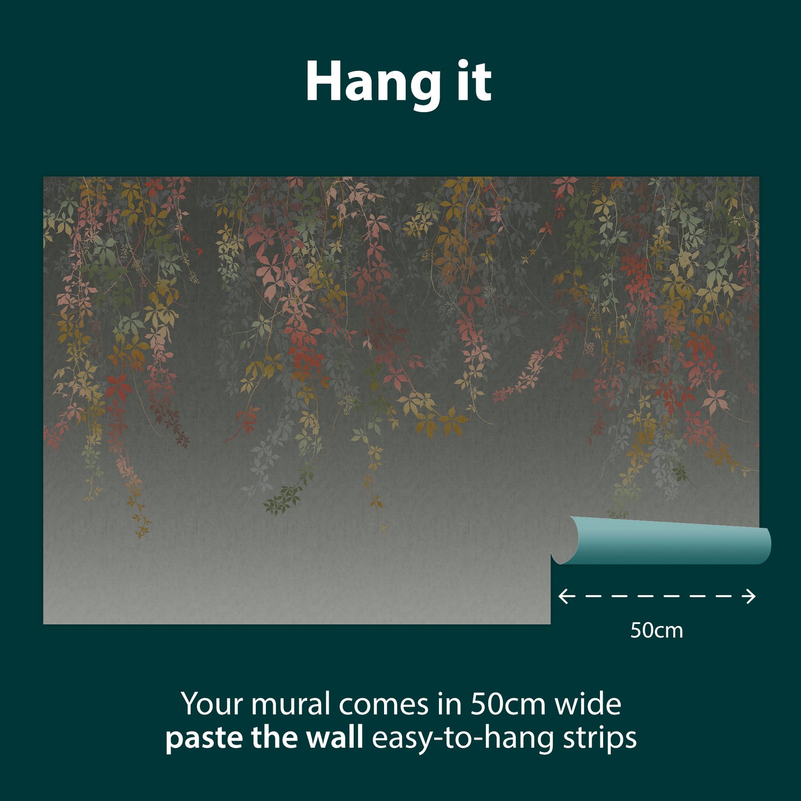 Virginia Creeper Autumn Bespoke Mural by Clarissa Hulse - 129997_INFO_VIRGINIA CREEPER AUTUMN_02.jpg