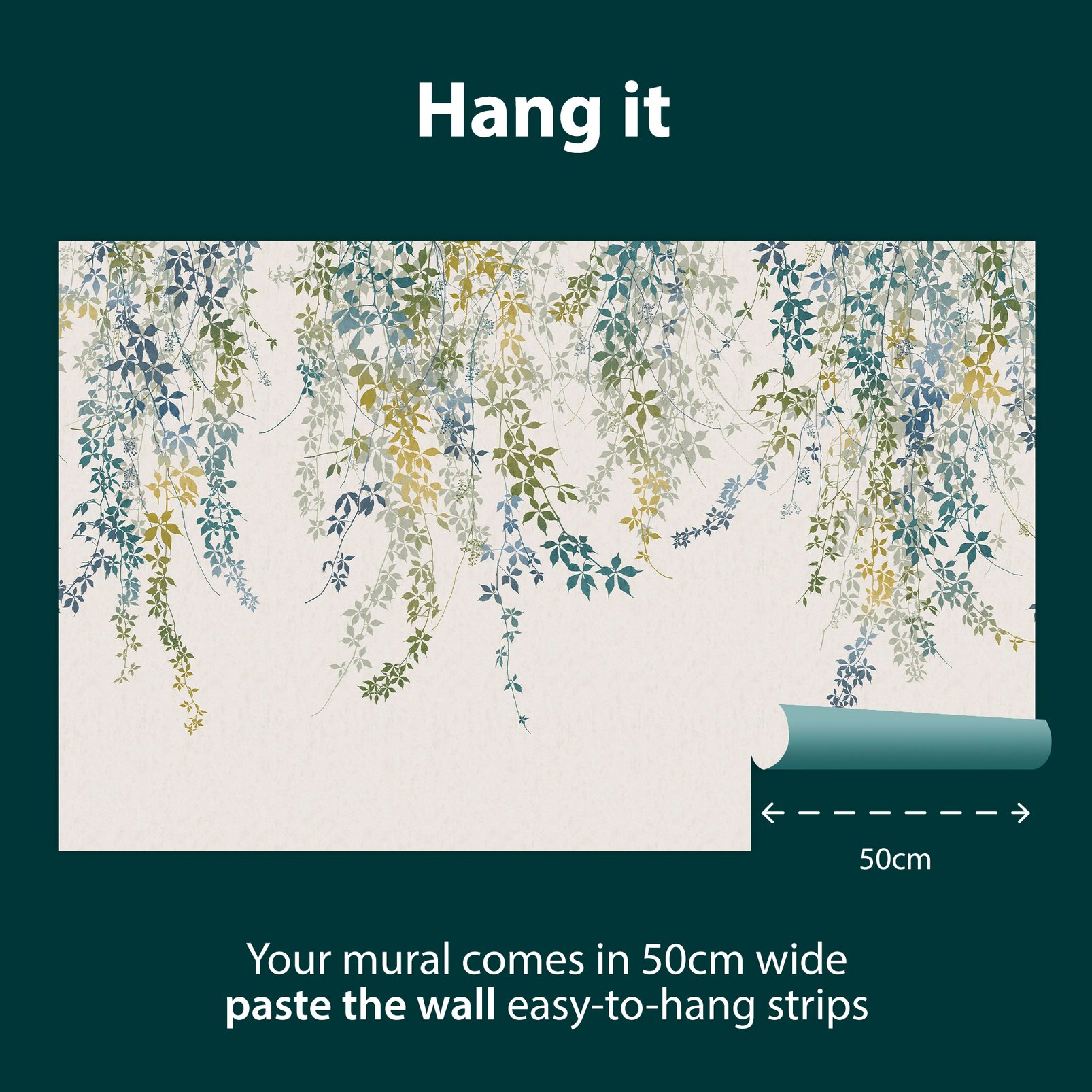 Virginia Creeper Spring Bespoke Mural by Clarissa Hulse - 130006_INFO_VIRGINIA CREEPER SPRING_02.jpg