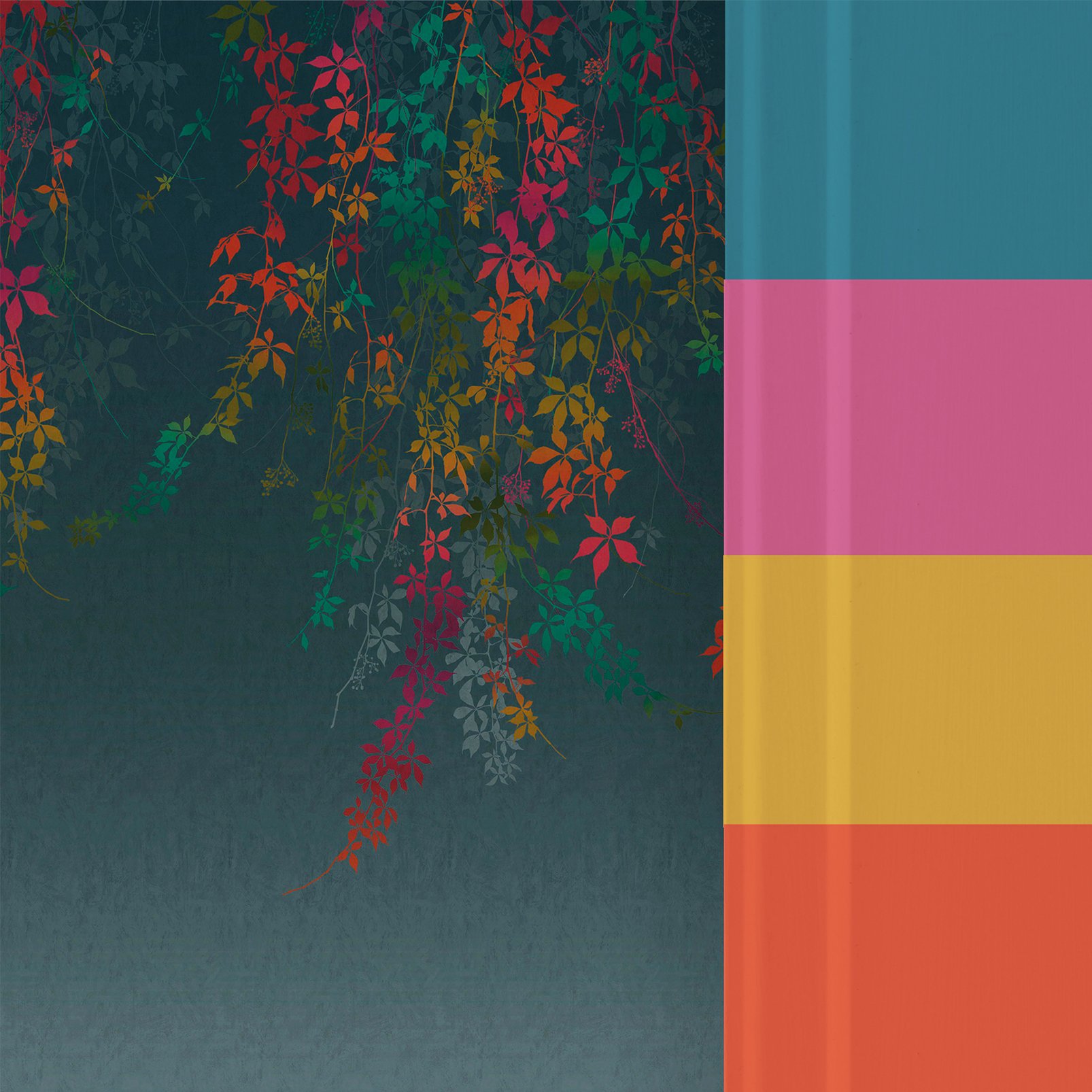 Virginia Creeper Rainbow Bespoke Mural by Clarissa Hulse - 130033_FLATLAY_VIRGINIA CREEPER RAINBOW_01.jpg