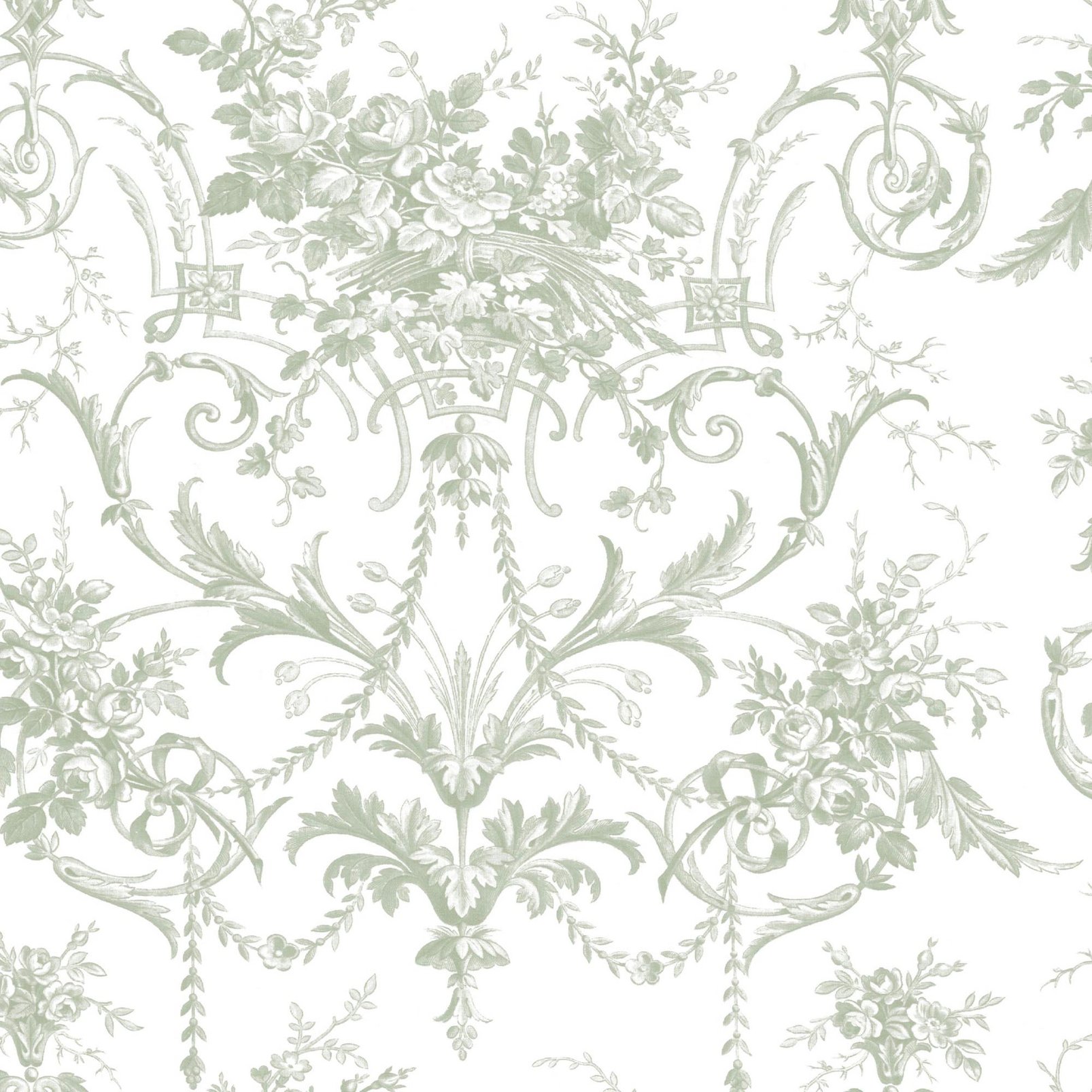 Laura Ashley Tuileries Sage Green Wallpaper - 130112_TILE_TUILERIES SAGE GREEN_01.jpg