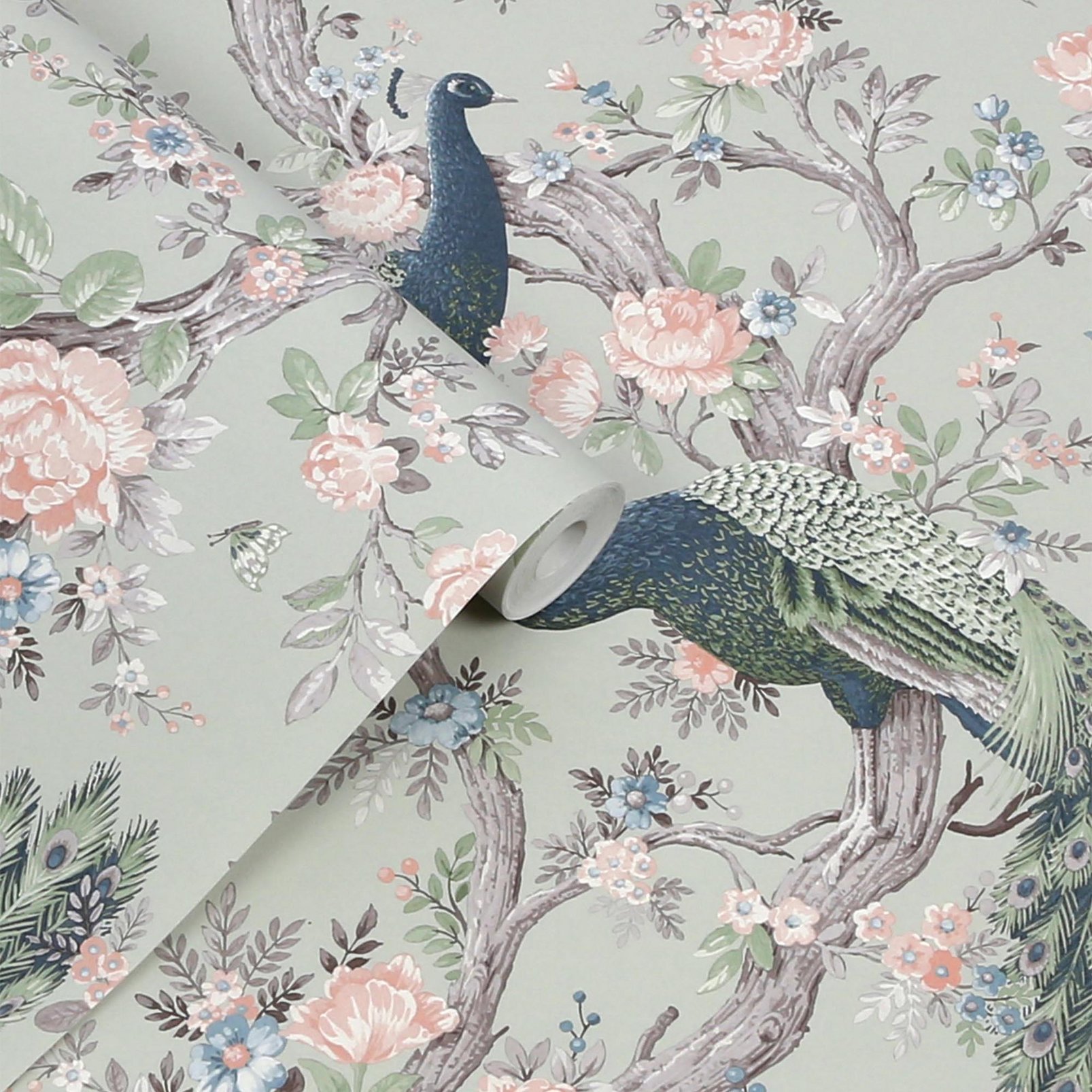 Laura Ashley Belvedere Sage Green Wallpaper - 130113_ROLLSHOT_BELVEDERE SAGE GREEN_01.jpg