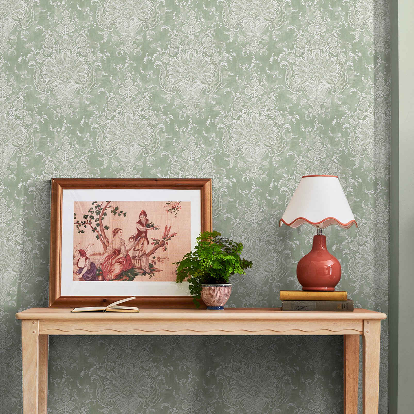 Laura Ashley Maddox Sage Wallpaper - 130105_ROOMSET_MADDOX SAGE GREEN_01.jpg