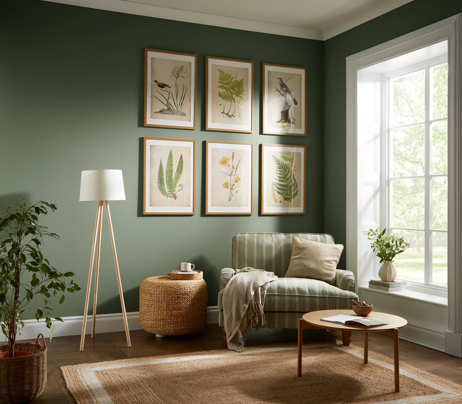 Branching Life Green Wall Art close up image