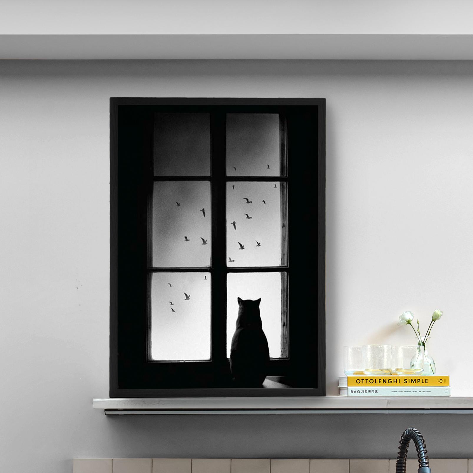 Pondering Whiskers Black and White Wall Art - 136504_CAMEO_1.jpg