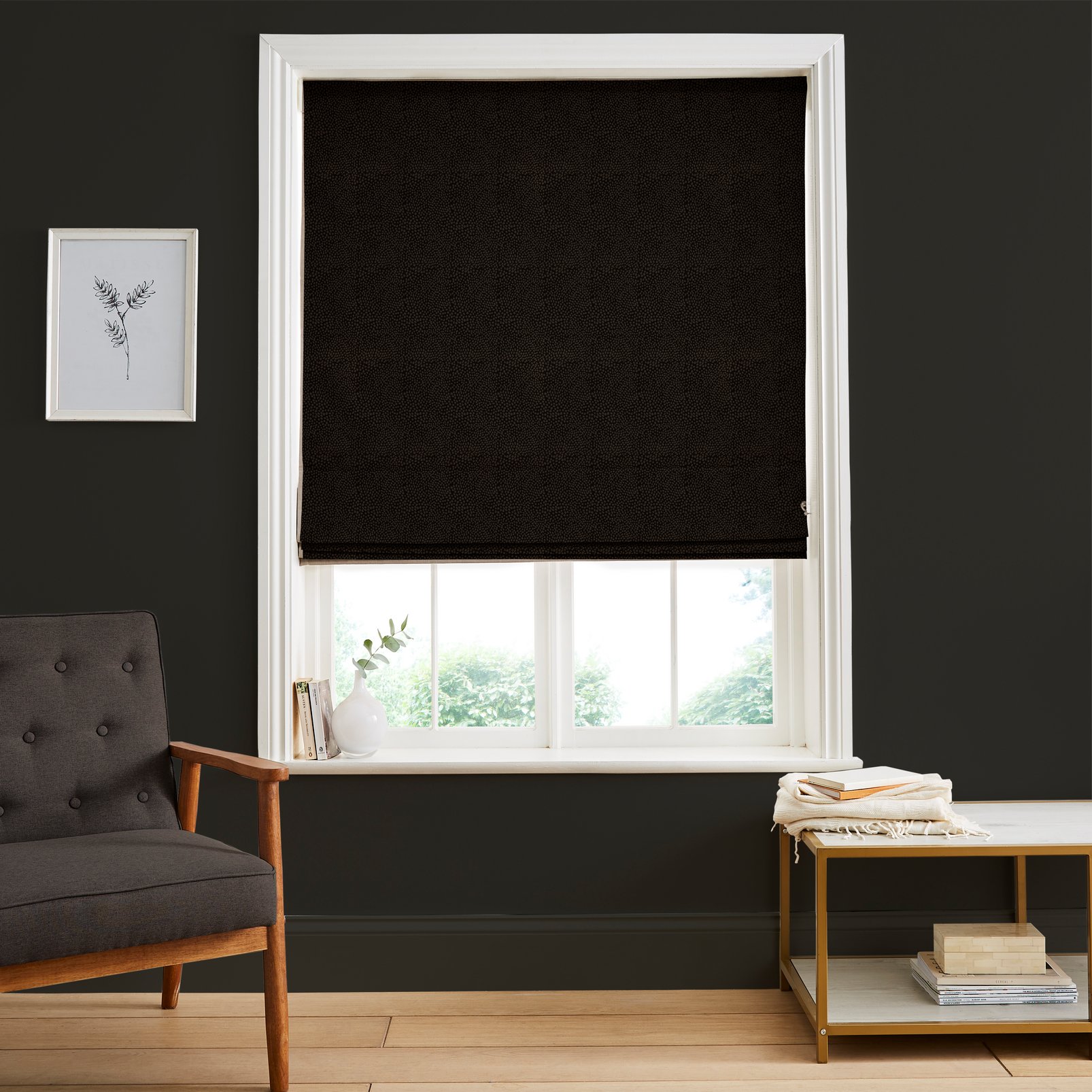Dapple Deep Brown Roman Blind - 116086rom_ROOMSET_01.jpg