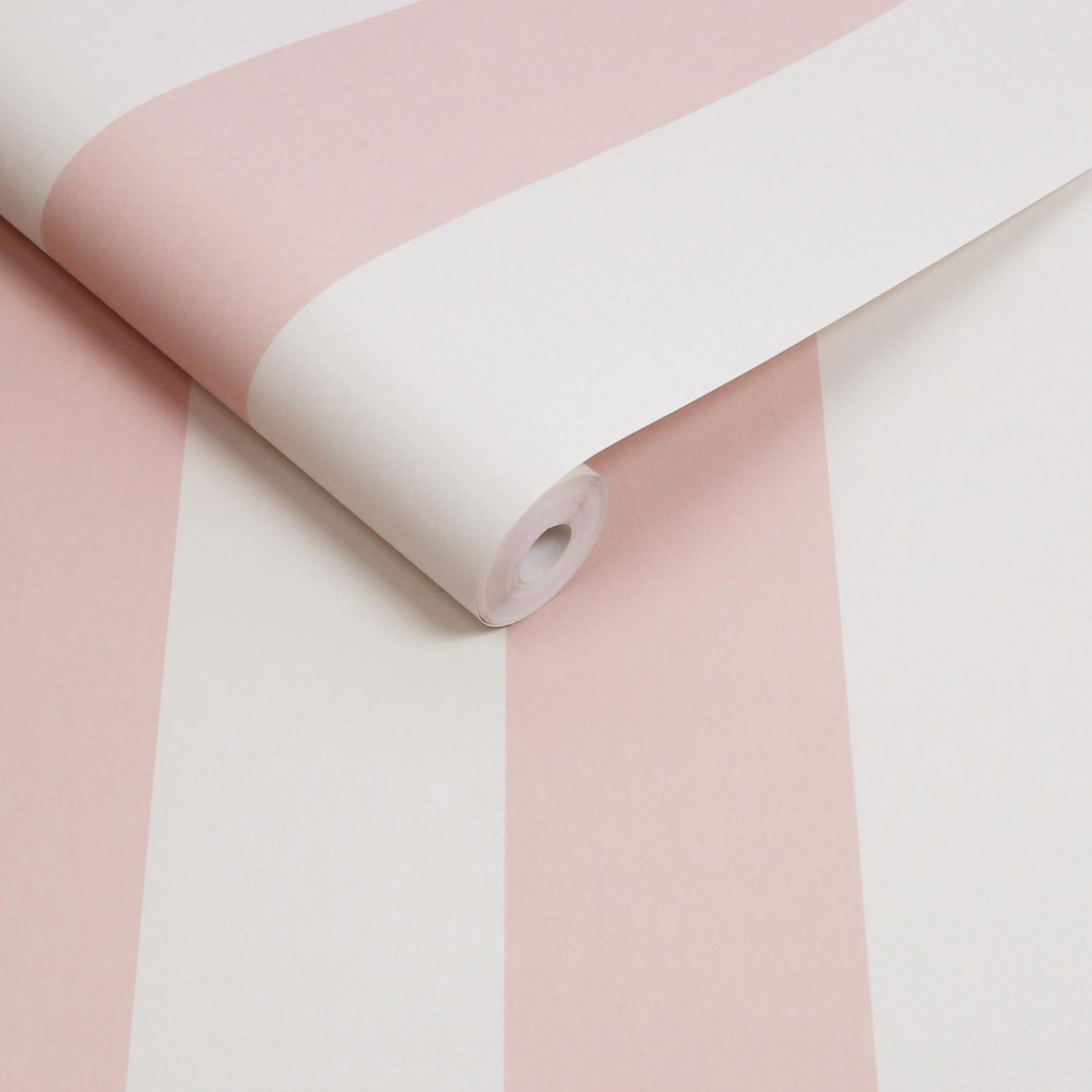 Quartet Stripe Blush Wallpaper - 131447_ROLLSHOT_01.jpg