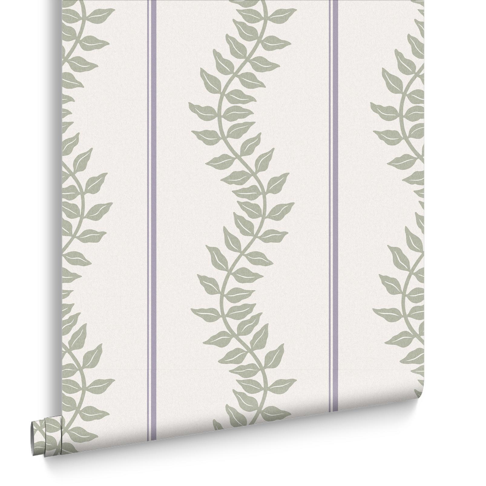 Laurel Leaf Stripe Mauve & Sage Wallpaper - 130293_DIGITAL_ROLL_01.jpg