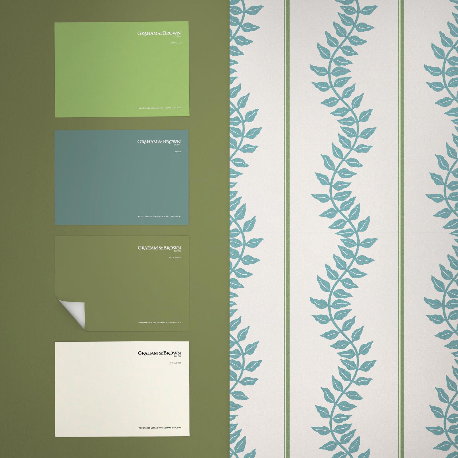 Laurel Leaf Stripe Blue & Green Wallpaper - 130290_FLATLAY_01.jpg