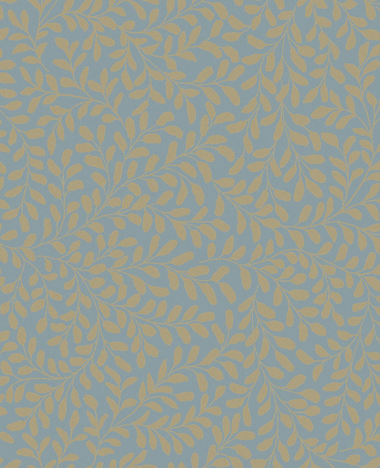 Gilded Leaf Sky Blue & Pale Gold Wallpaper - 130368_TILE_01.jpg
