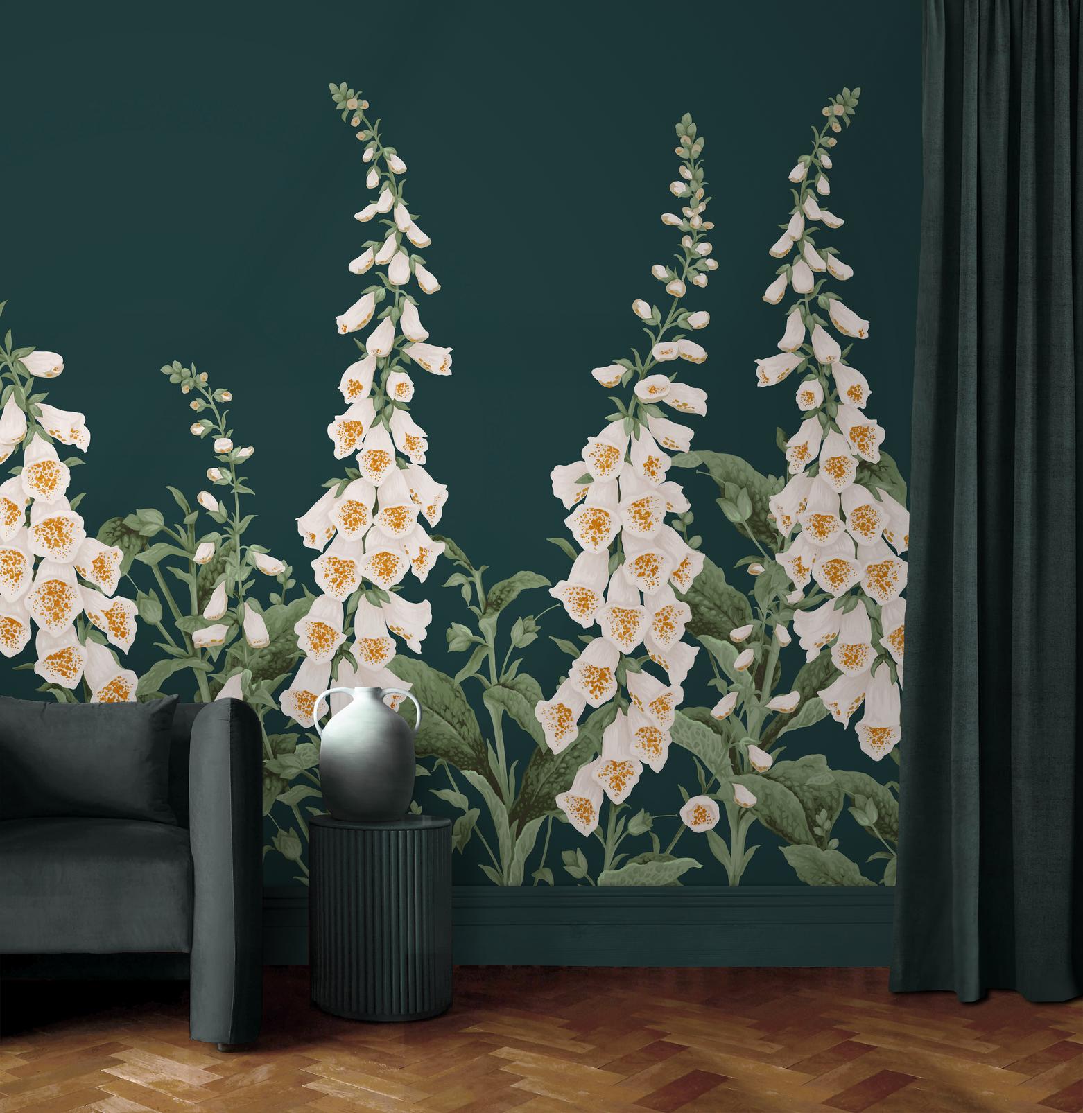 Foxglove Teal Bespoke Mural - 139928_ROOMSET_02.jpg