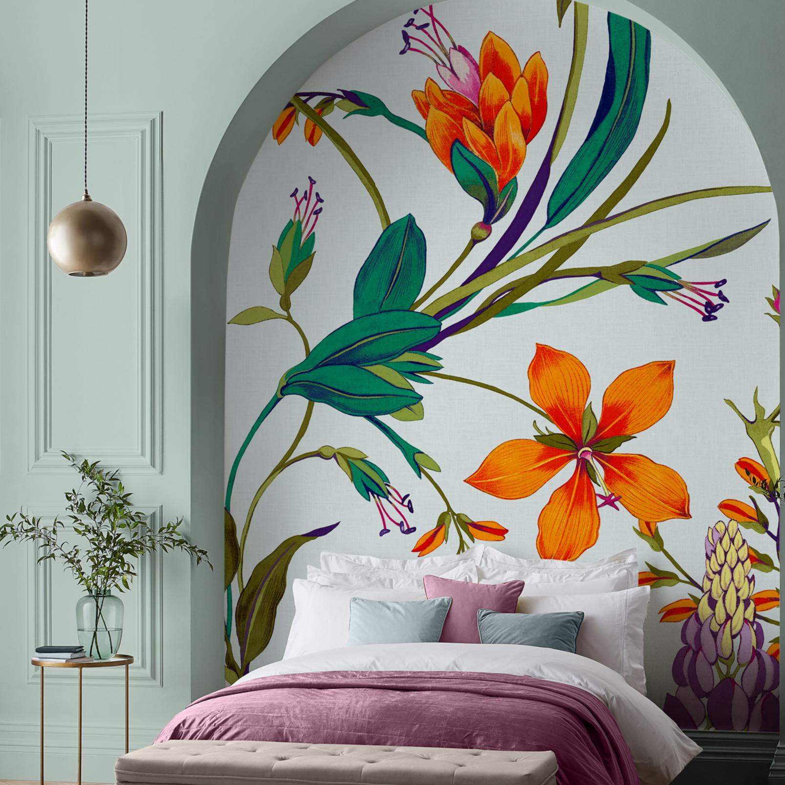 Botanist's Scroll Duck Egg Bespoke Mural - 139856_ROOMSET_01.jpg