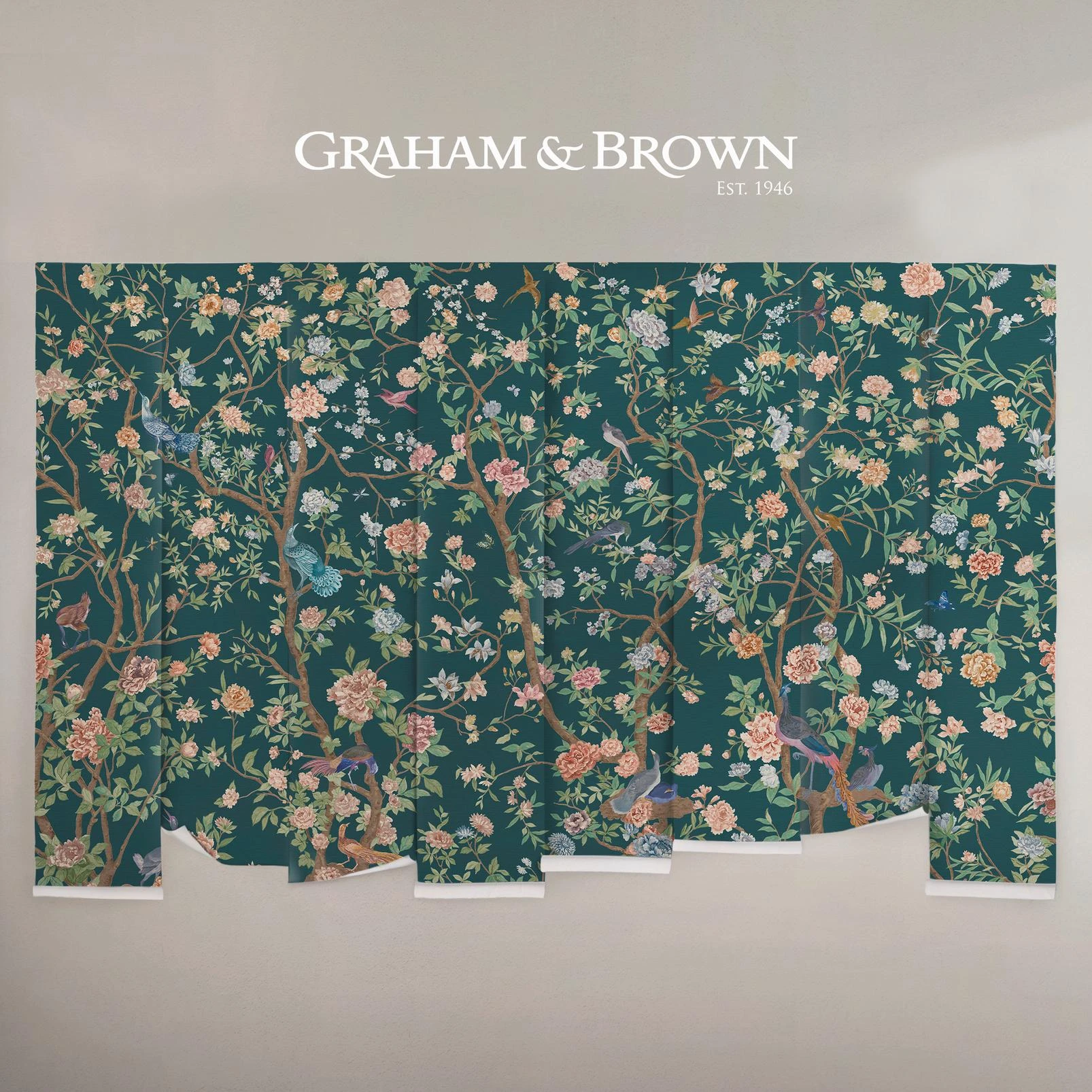 Chinoiserie Teal Bespoke Mural - 139820_DETAIL_01.jpg