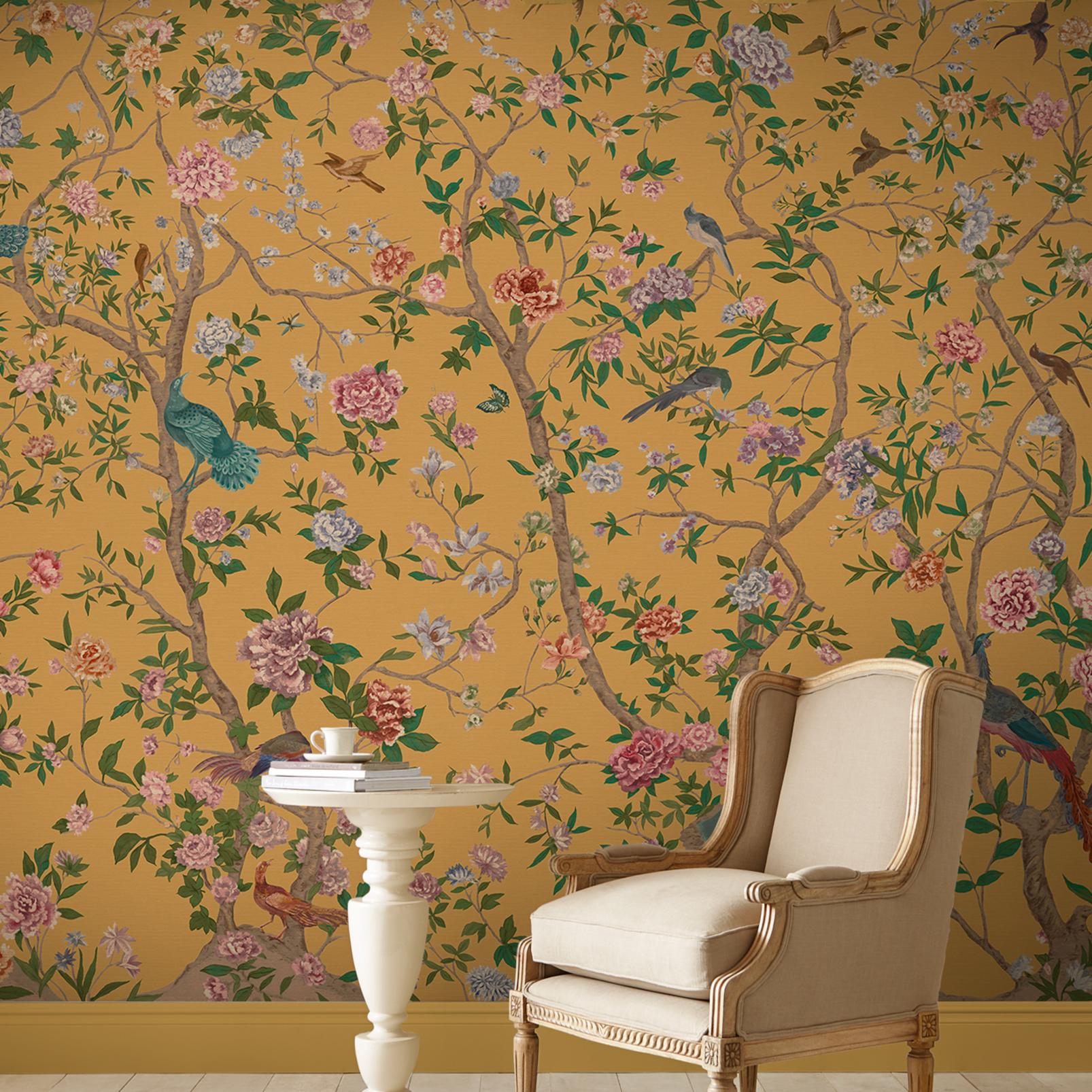 Chinoiserie Ochre Bespoke Mural - 139838_ROOMSET_01.jpg