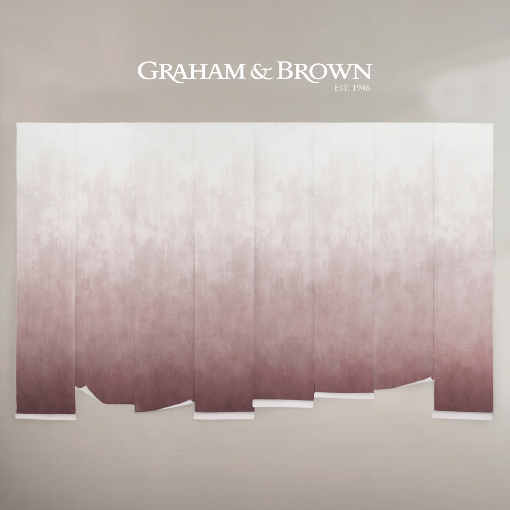 Oblique Ink Wine Mural strip