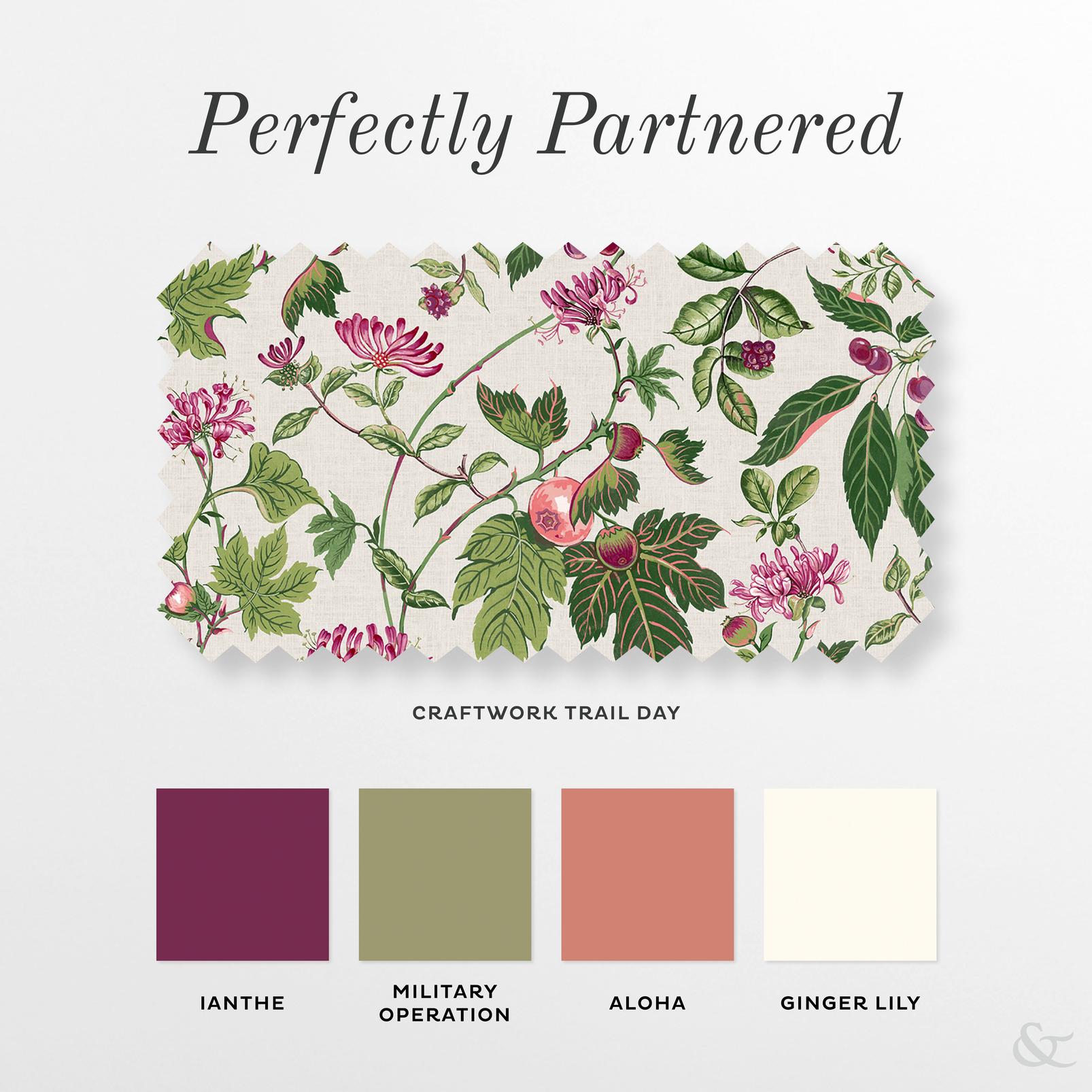 Craftwork Trail Day Roman Blind perfectly partnered products