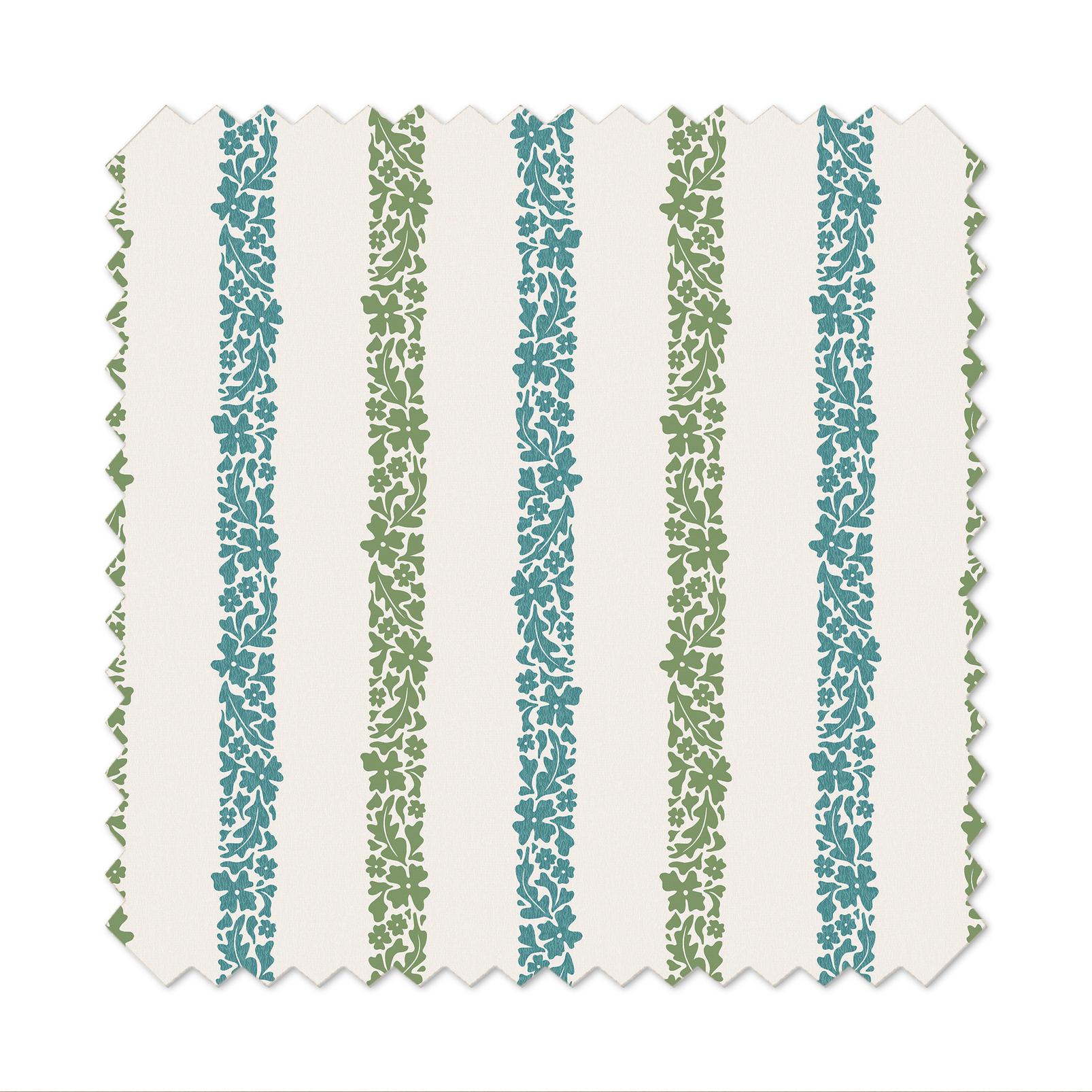 Floral Boheme Stripe Bright Blue and Green Roman Blind - 131669rom_FLATLAY_01.jpg