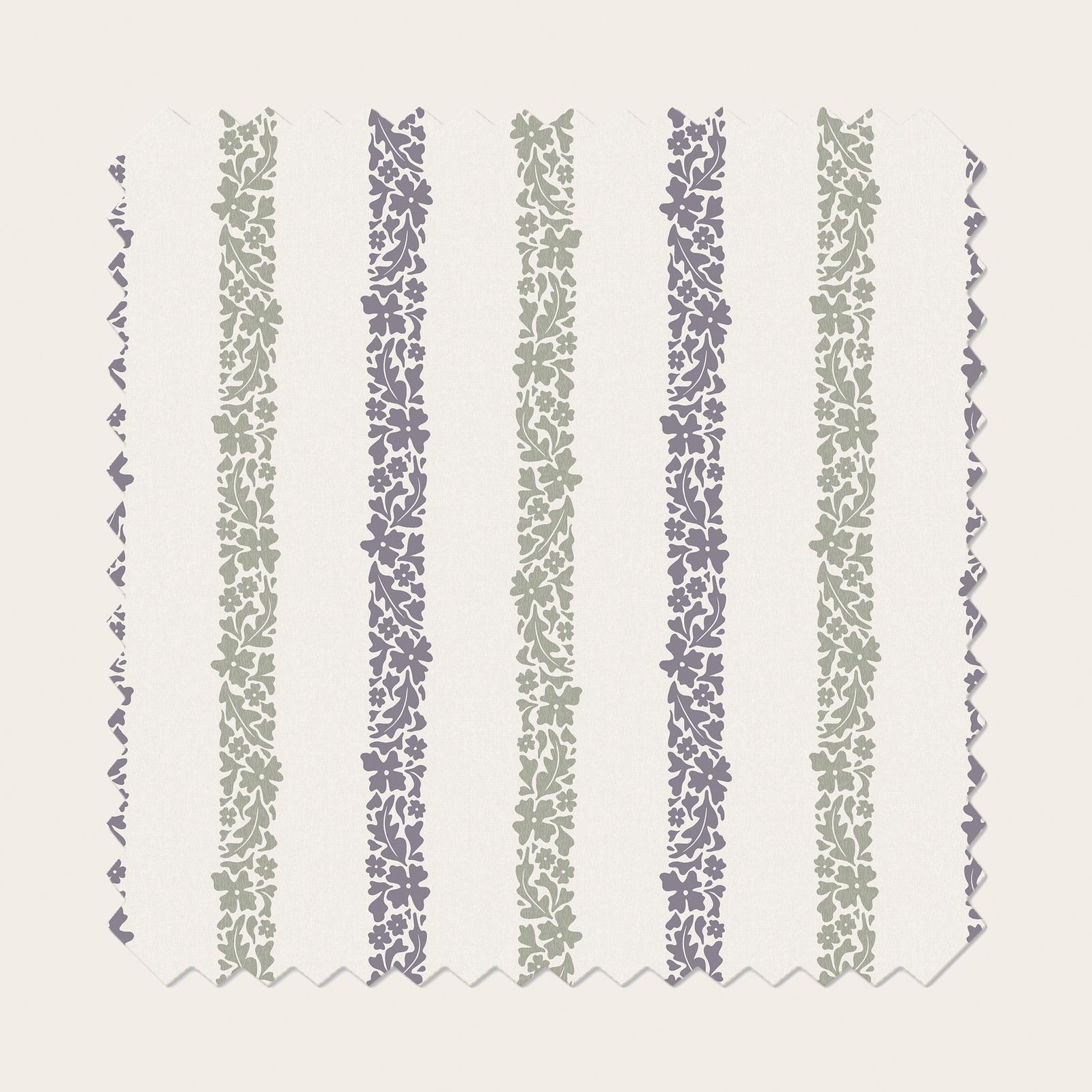 Floral Boheme Stripe Purple and Green Roller Blind - 131658rol_TILE_01.jpg