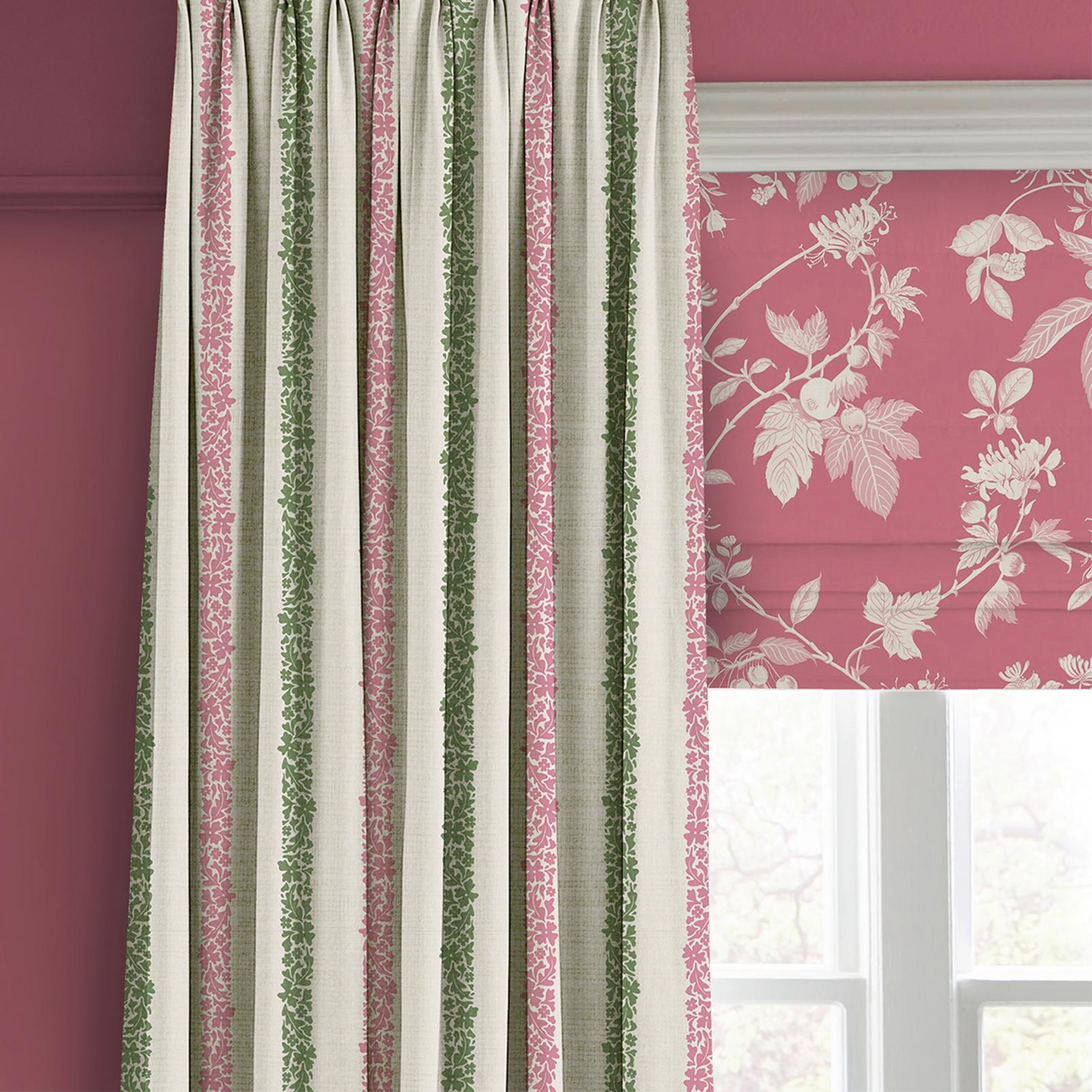 Floral Boheme Stripe Pink and Green Curtain - 131653cur_CAMEO_01.jpg