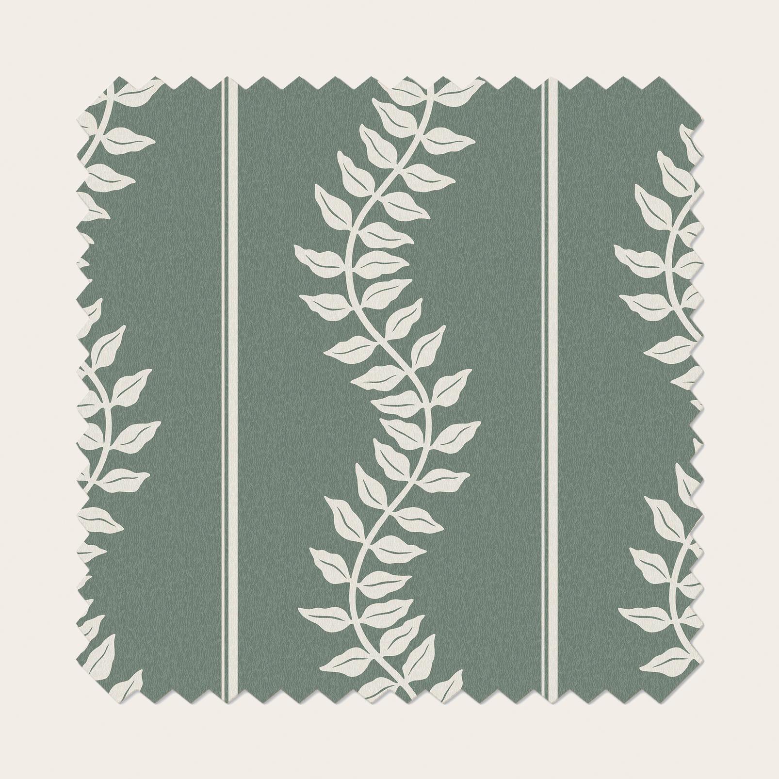 Laurel Leaf Stripe Grey Green Roller Blind - 131590rol_TILE_01.jpg