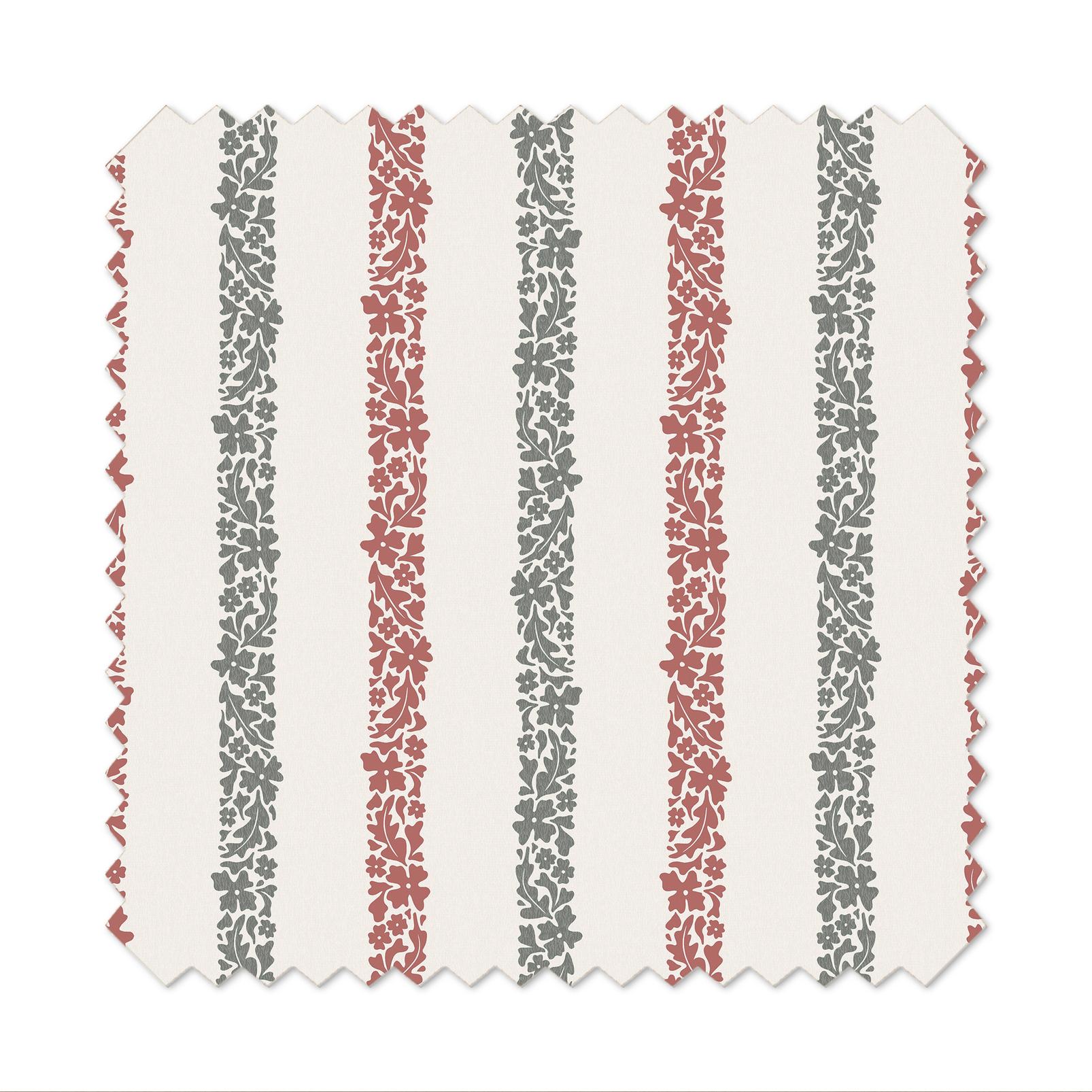 Floral Boheme Stripe Red and Green Roman Blind - 131657rom_FLATLAY_01.jpg