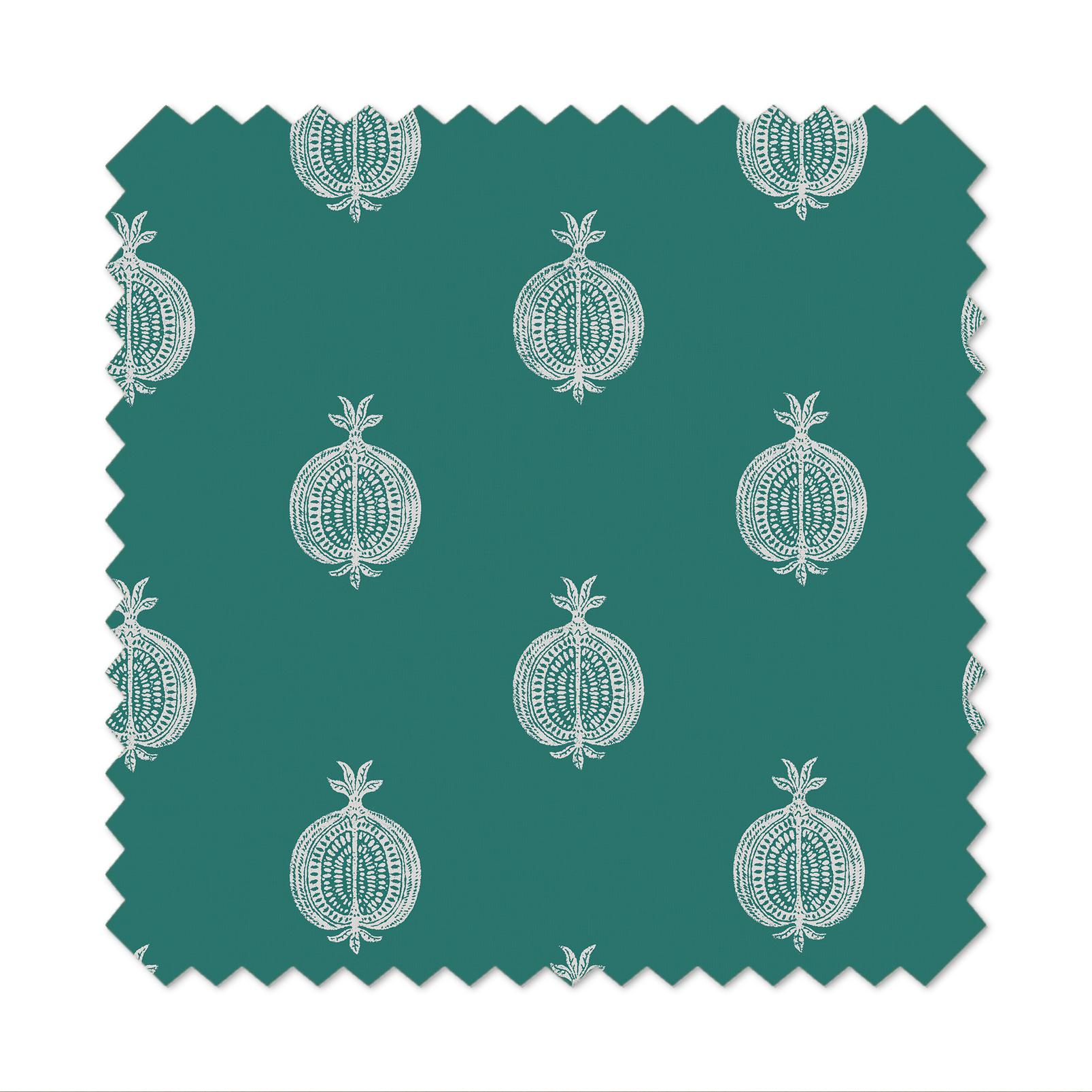 Pomegranate Motif Teal Roller Blind - 131630rol_FLATLAY_01.jpg