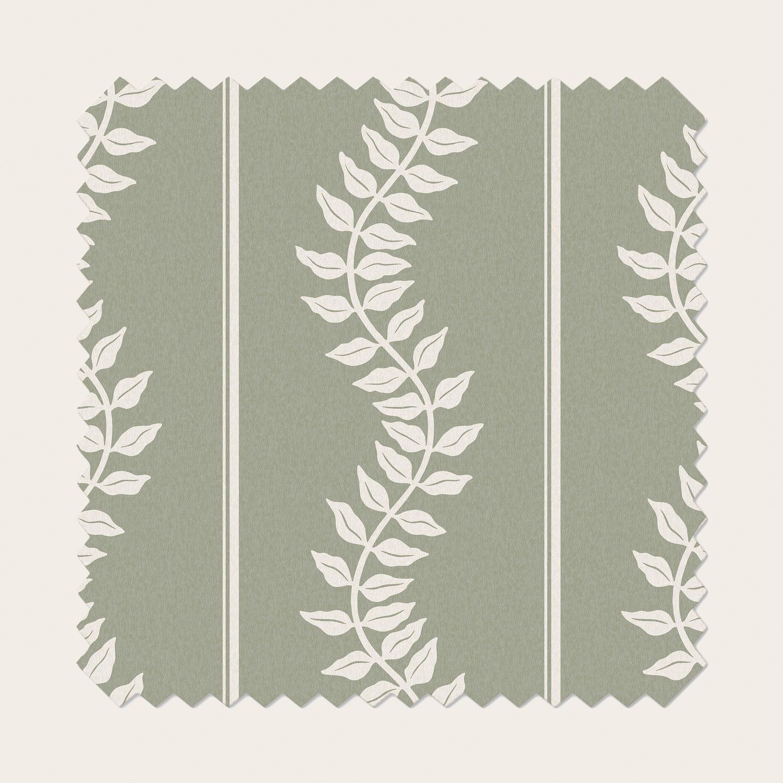 Laurel Leaf Stripe Sage Roller Blind - 131578rol_TILE_01.jpg