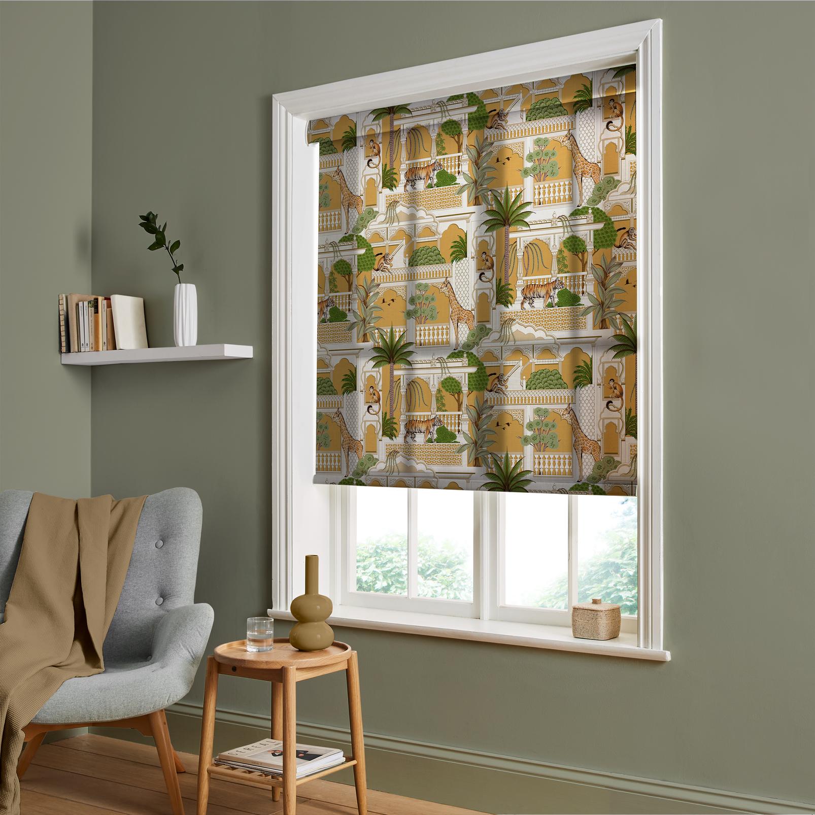 Animahal Turmeric Roller Blind - 120032rol_ROOMSET_01.jpg