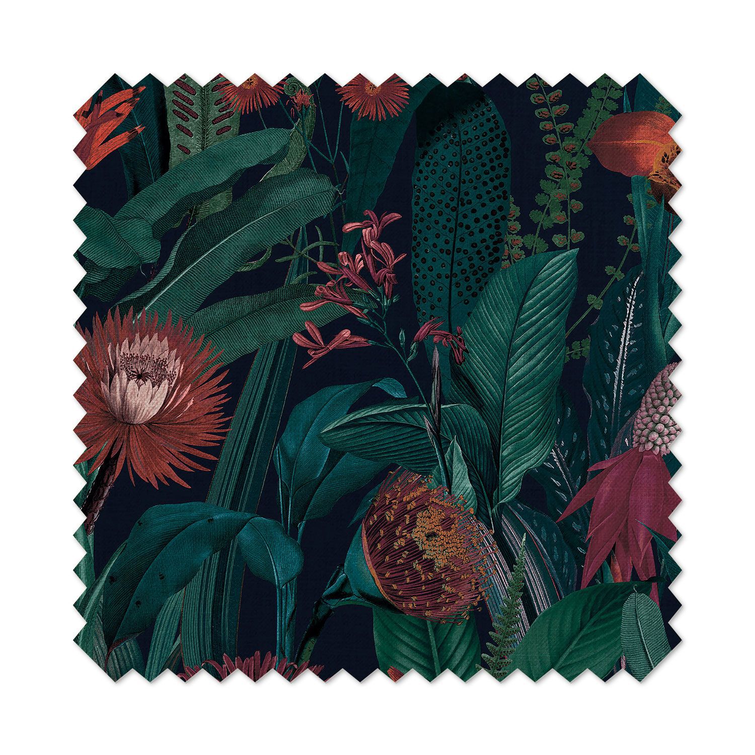 Tigerlily Midnight Roman Blind