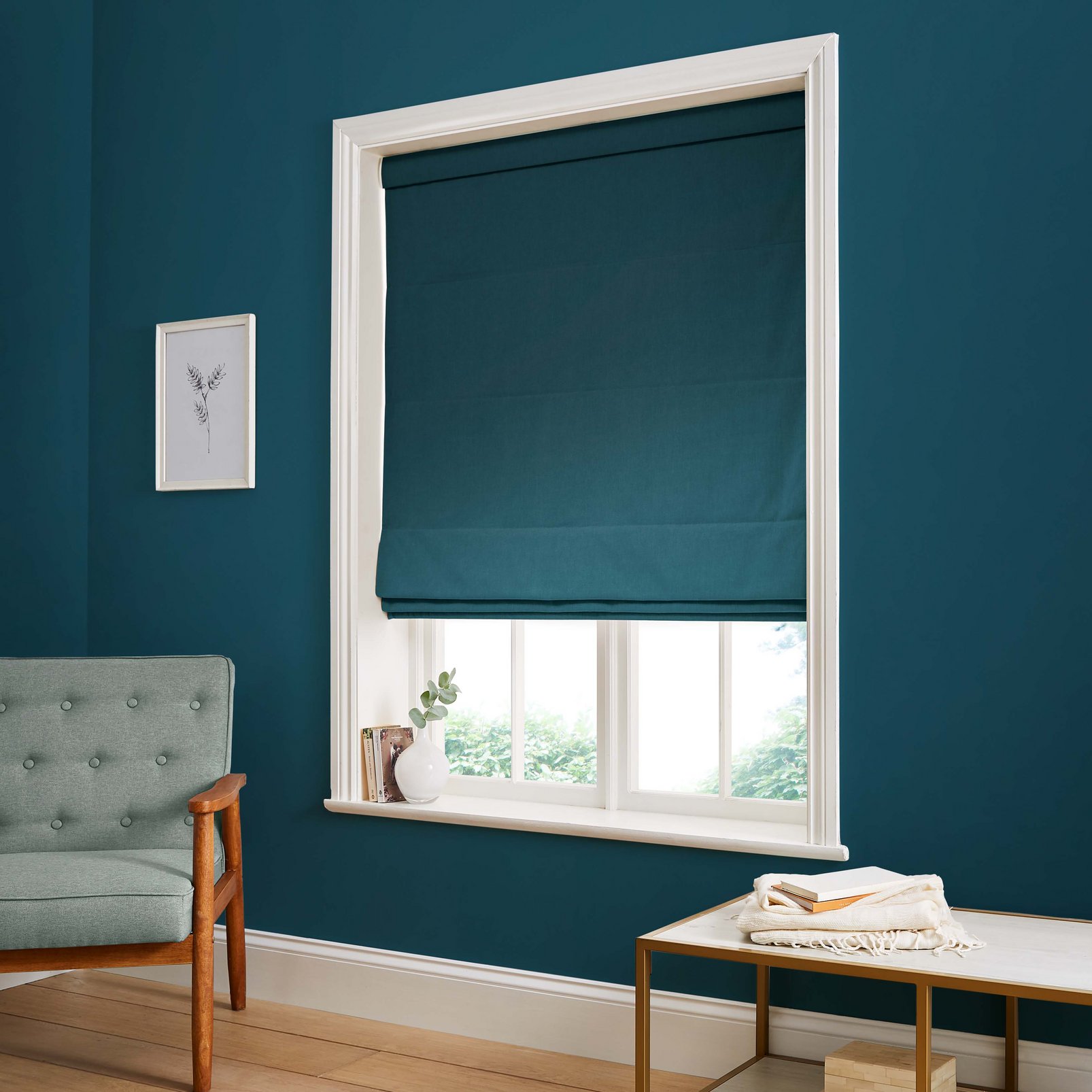 Opulence Deep Teal Roman Blind - 116173rom_ROOMSET_01.jpg