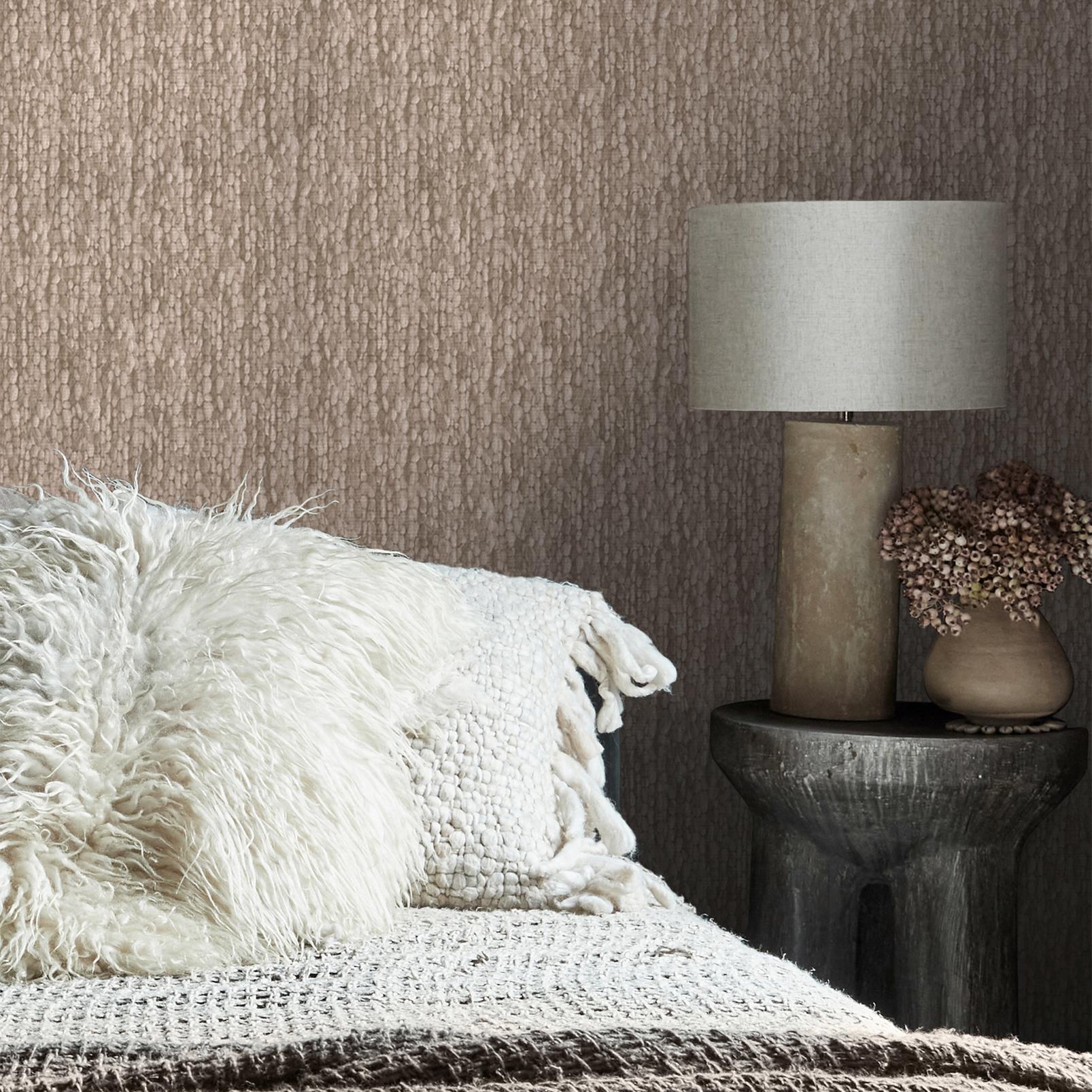 Abigail Ahern Heirloom Knit Baked Beige Wallpaper - 140082_ROOMSET_HEIRLOOM KNIT BAKED BEIGE_01.jpg