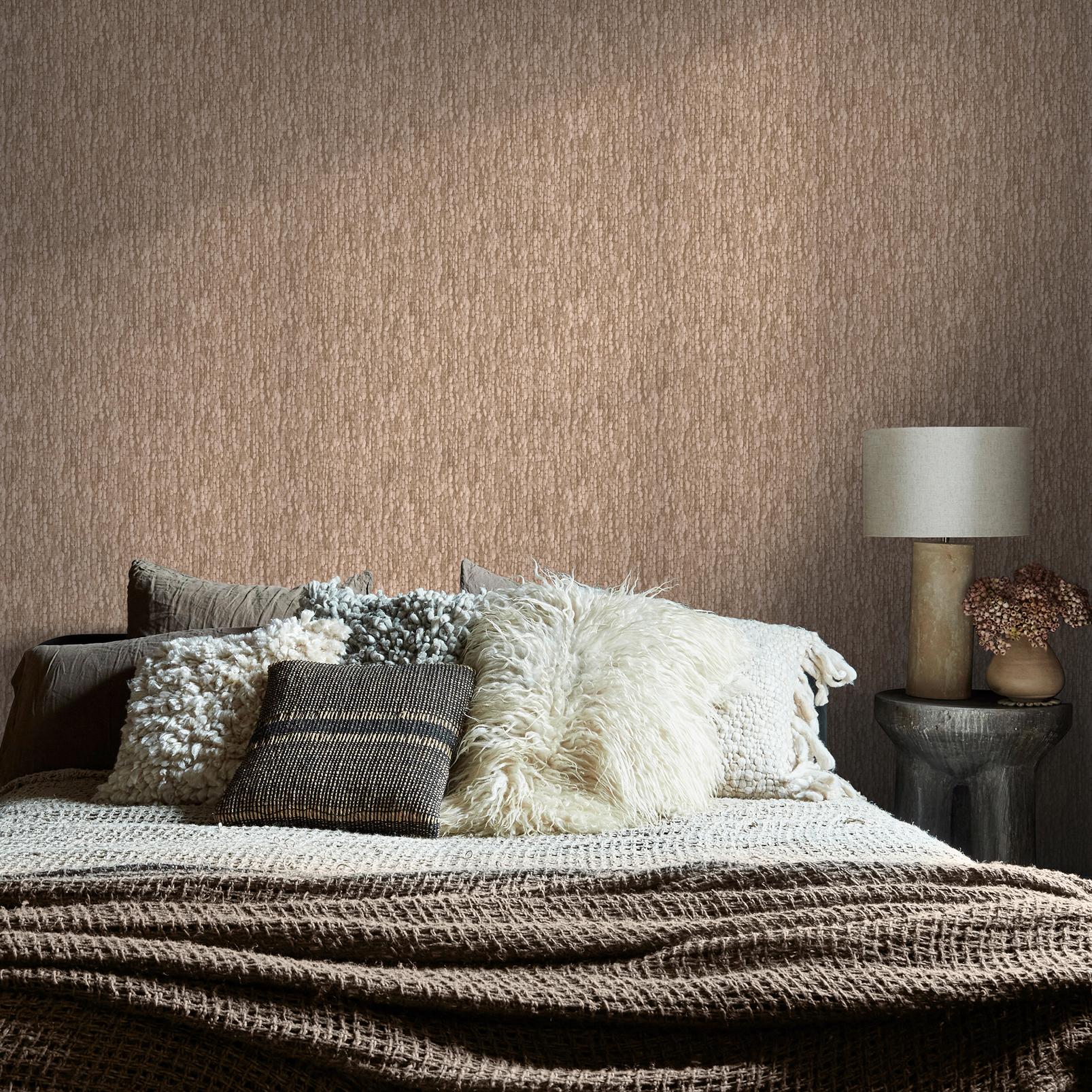 Abigail Ahern Heirloom Knit Baked Beige Wallpaper - 140082_ROOMSET_HEIRLOOM KNIT BAKED BEIGE_02.jpg