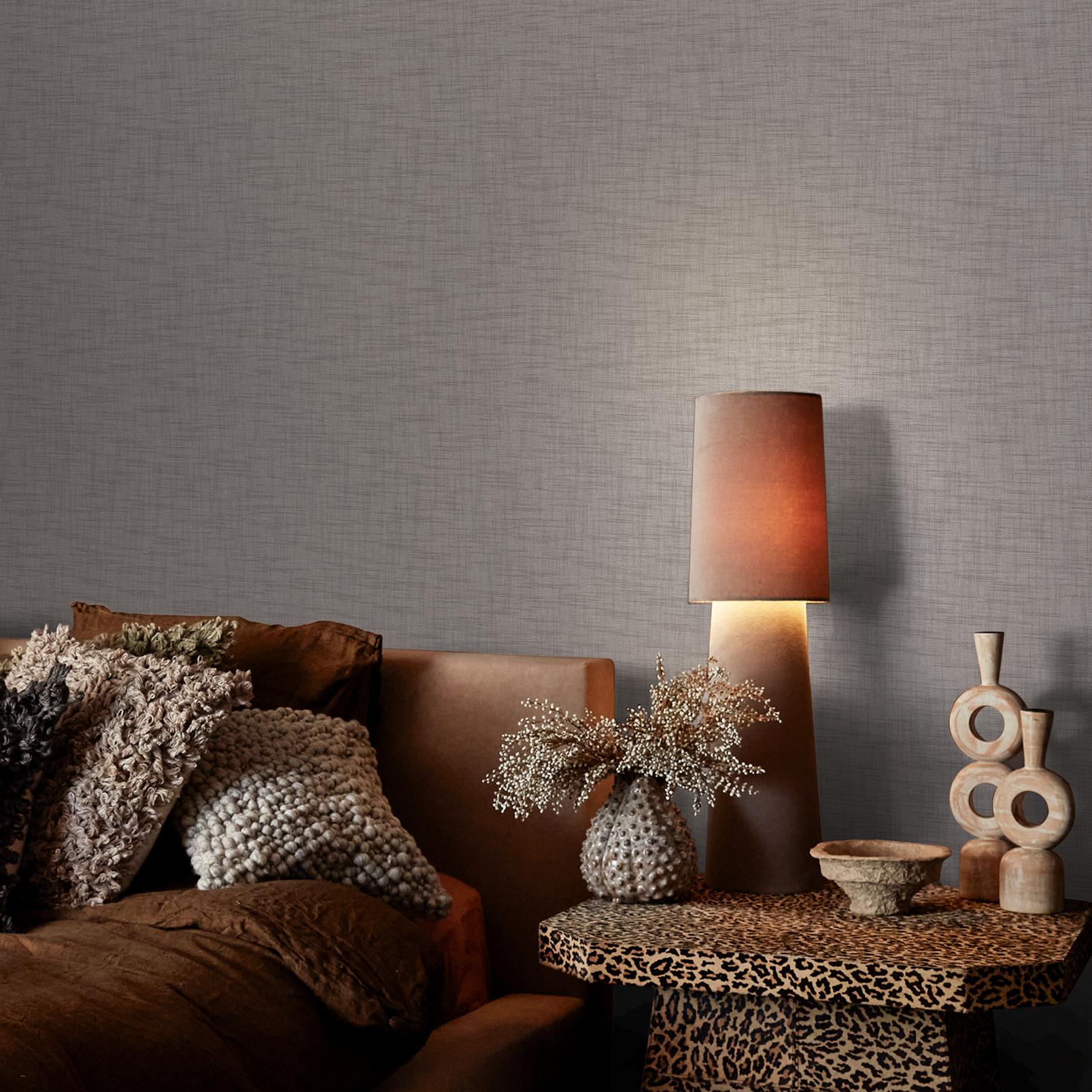 Abigail Ahern Weathered Linen Stone Wallpaper - 140078_ROOMSET_WEATHERED LINEN STONE_01.jpg