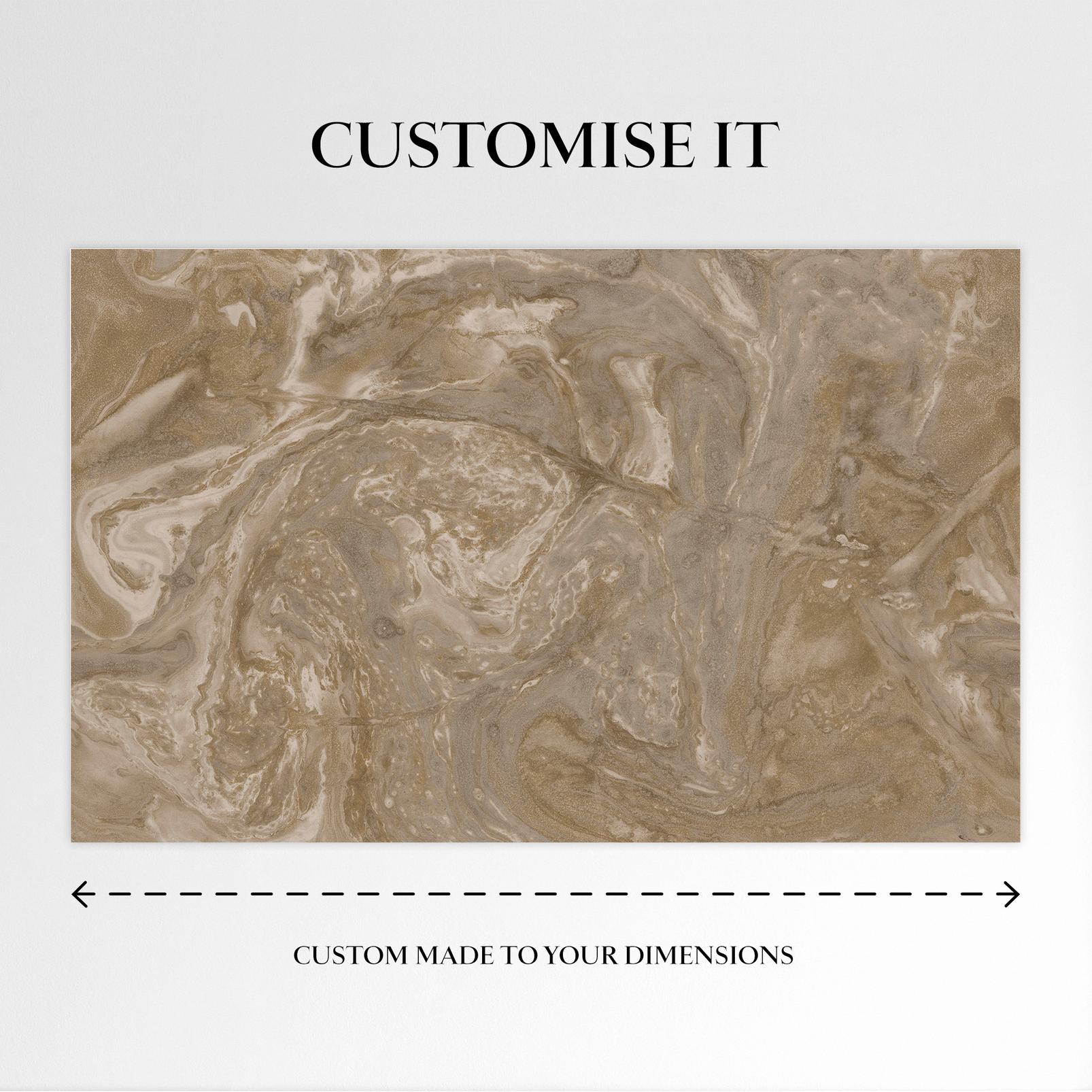 Abigail Ahern Ethereal Marble Golden Bespoke Mural product information