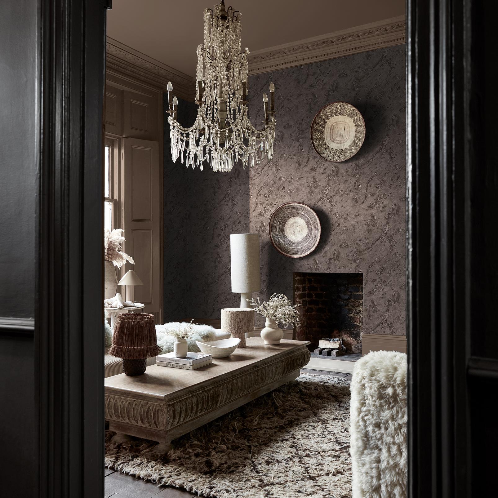 Abigail Ahern Boheme Marble Mocha Wallpaper - 140108_ROOMSET_BOHEME MARBLE MOCHA SHEEN_01.jpg