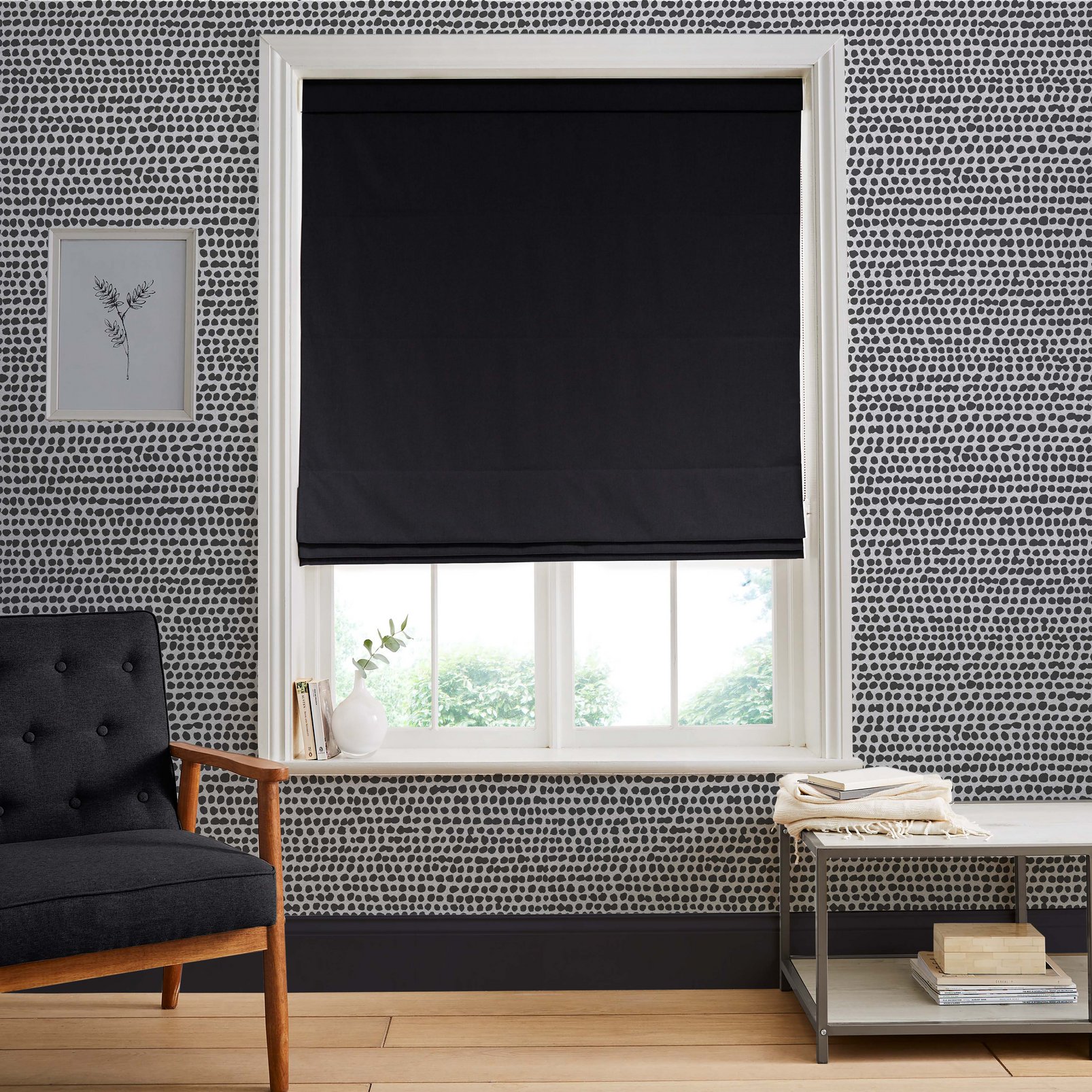 Opulence Black Roman Blind - 116168rom_ROOMSET_02.jpg
