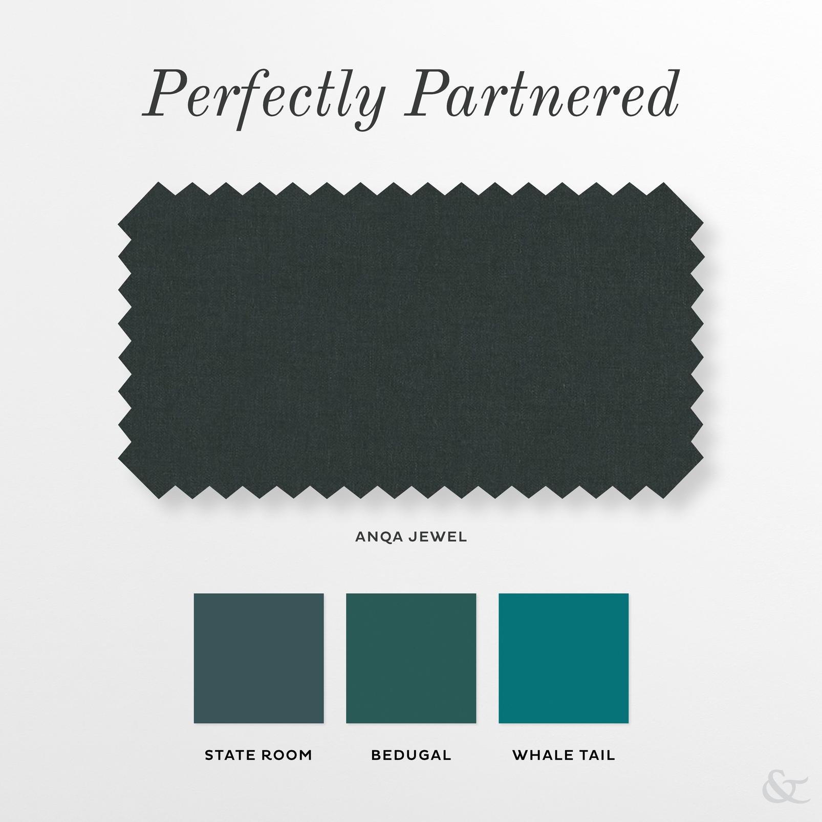 Anqa Jewel Roman Blind perfectly partnered products