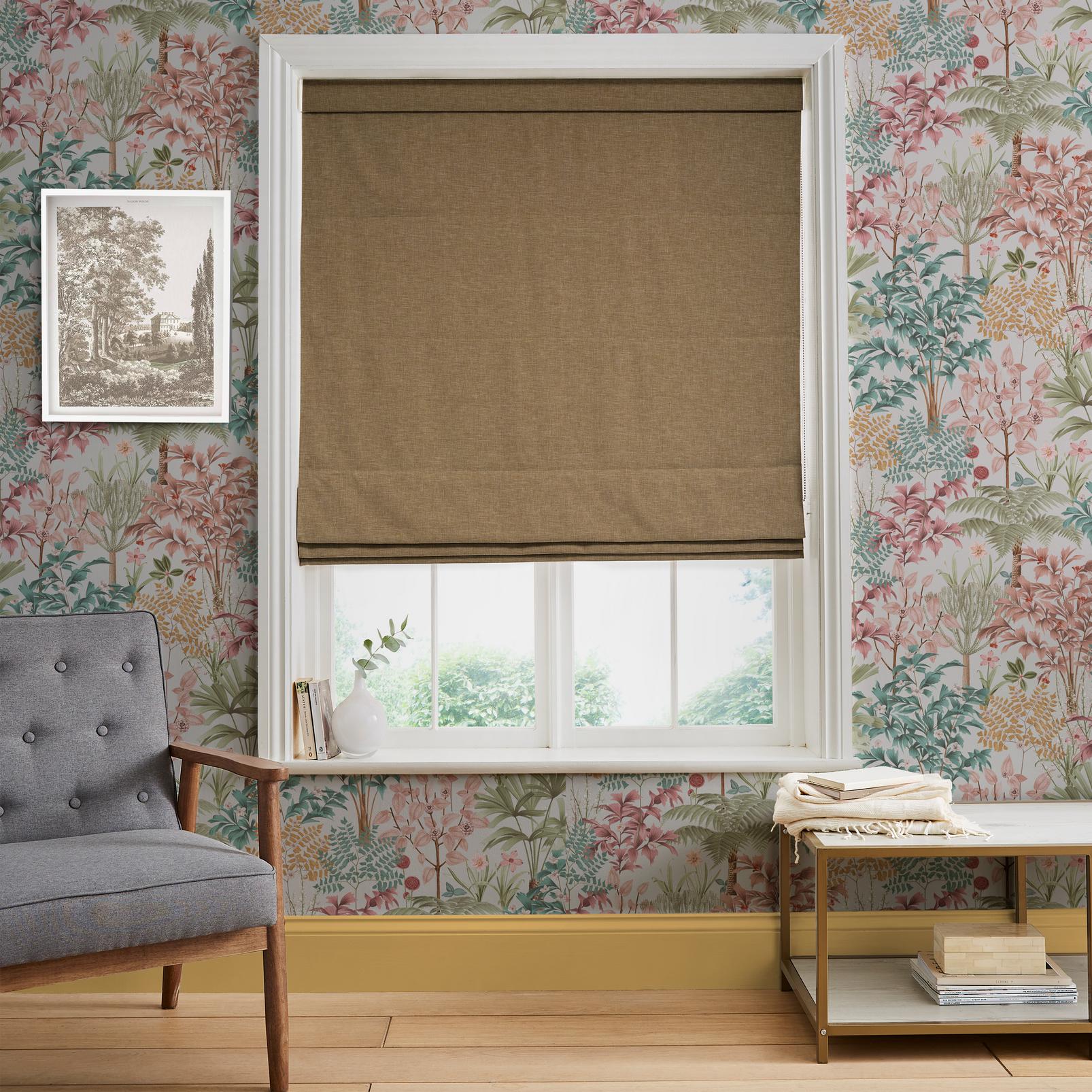 Anqa Maize Roman Blind in a Roomset