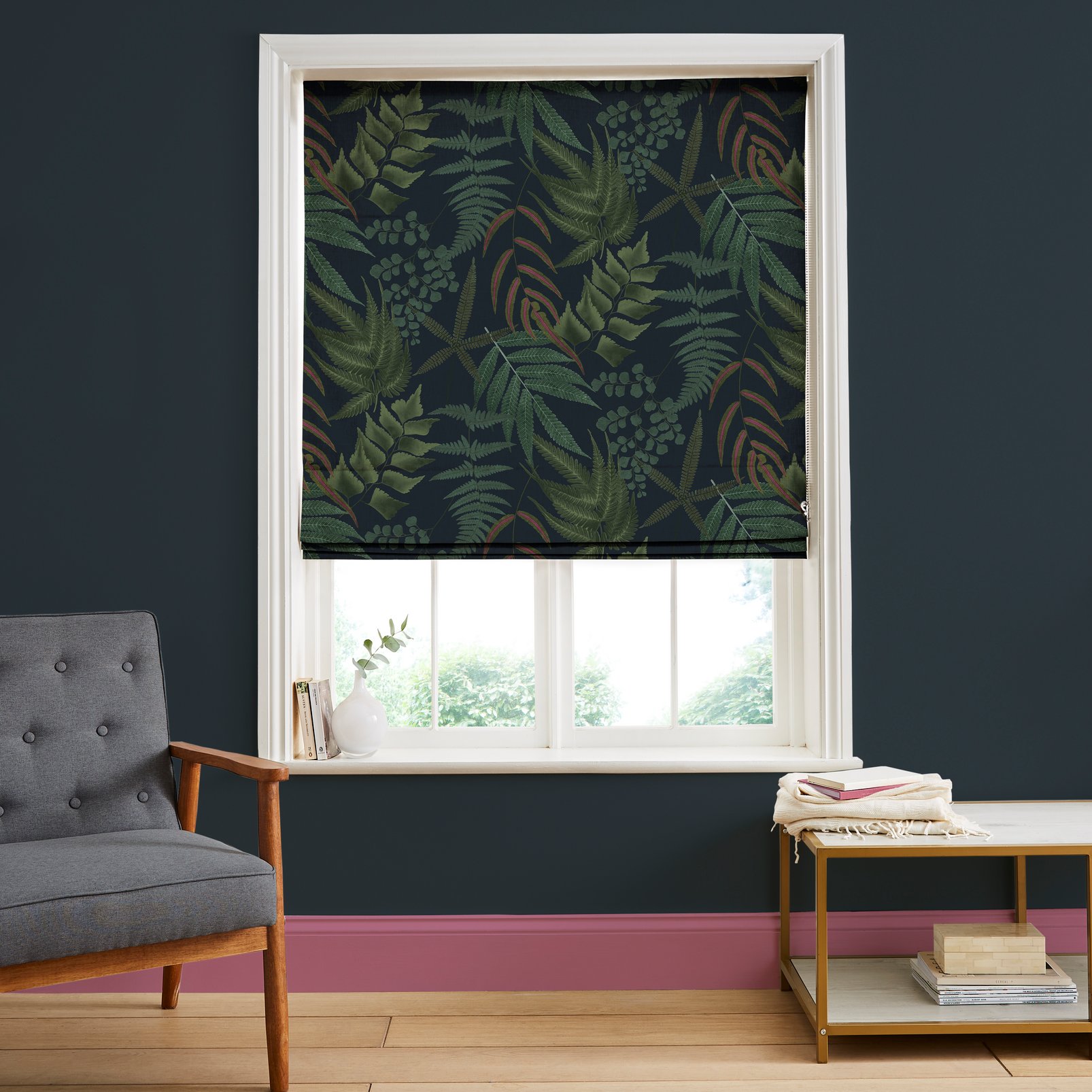 Midsummer Fern Navy Roman Blind - 116292rom_ROOMSET_01.jpg