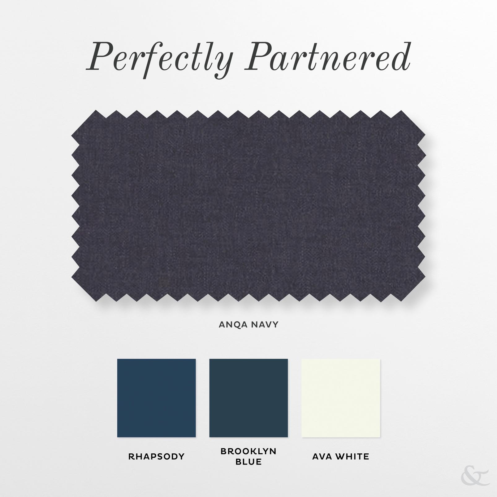 Anqa Navy Curtain perfectly partnered products